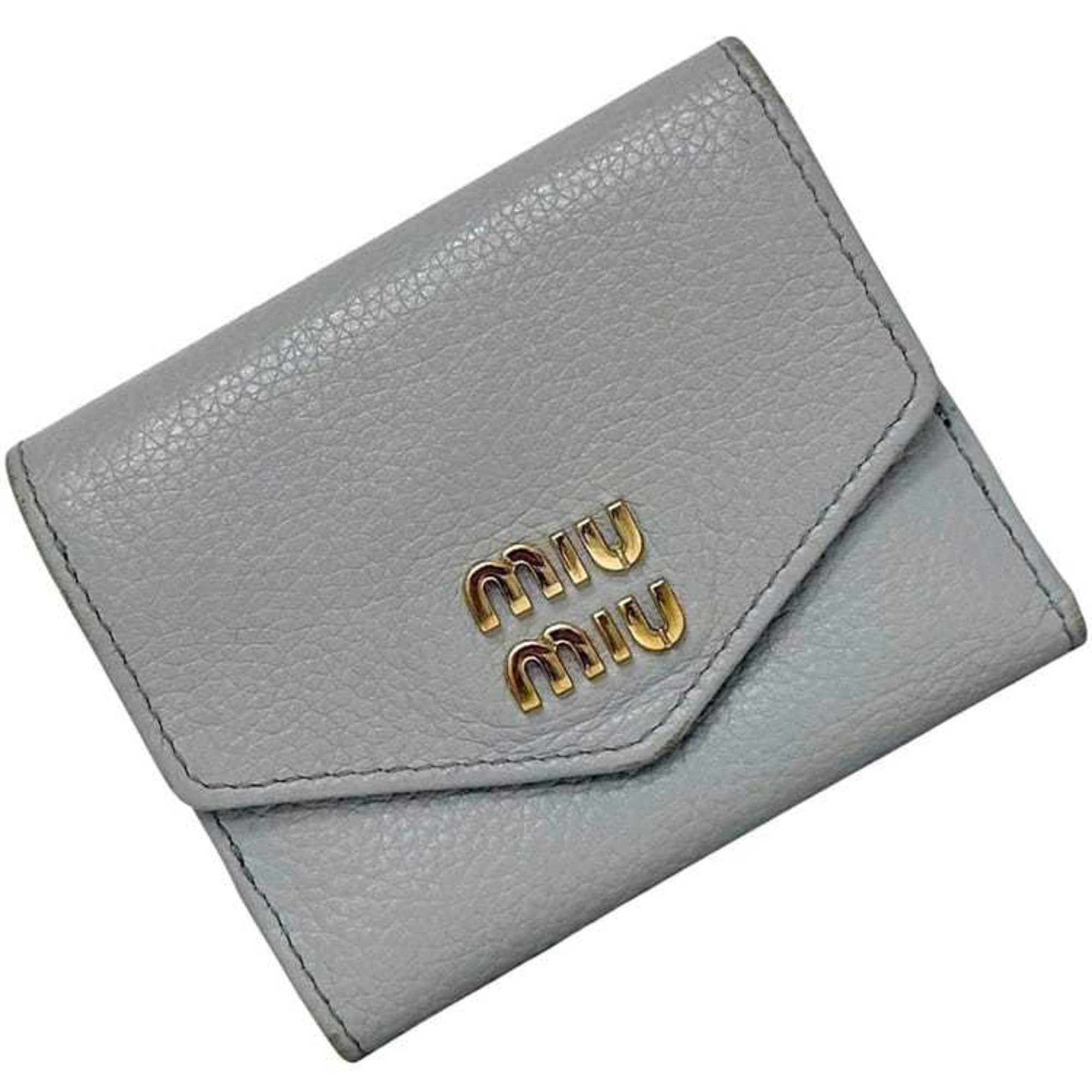 Leather Wallet (Tri-Fold) (Pre-Owned) - Miu Miu - Modalova