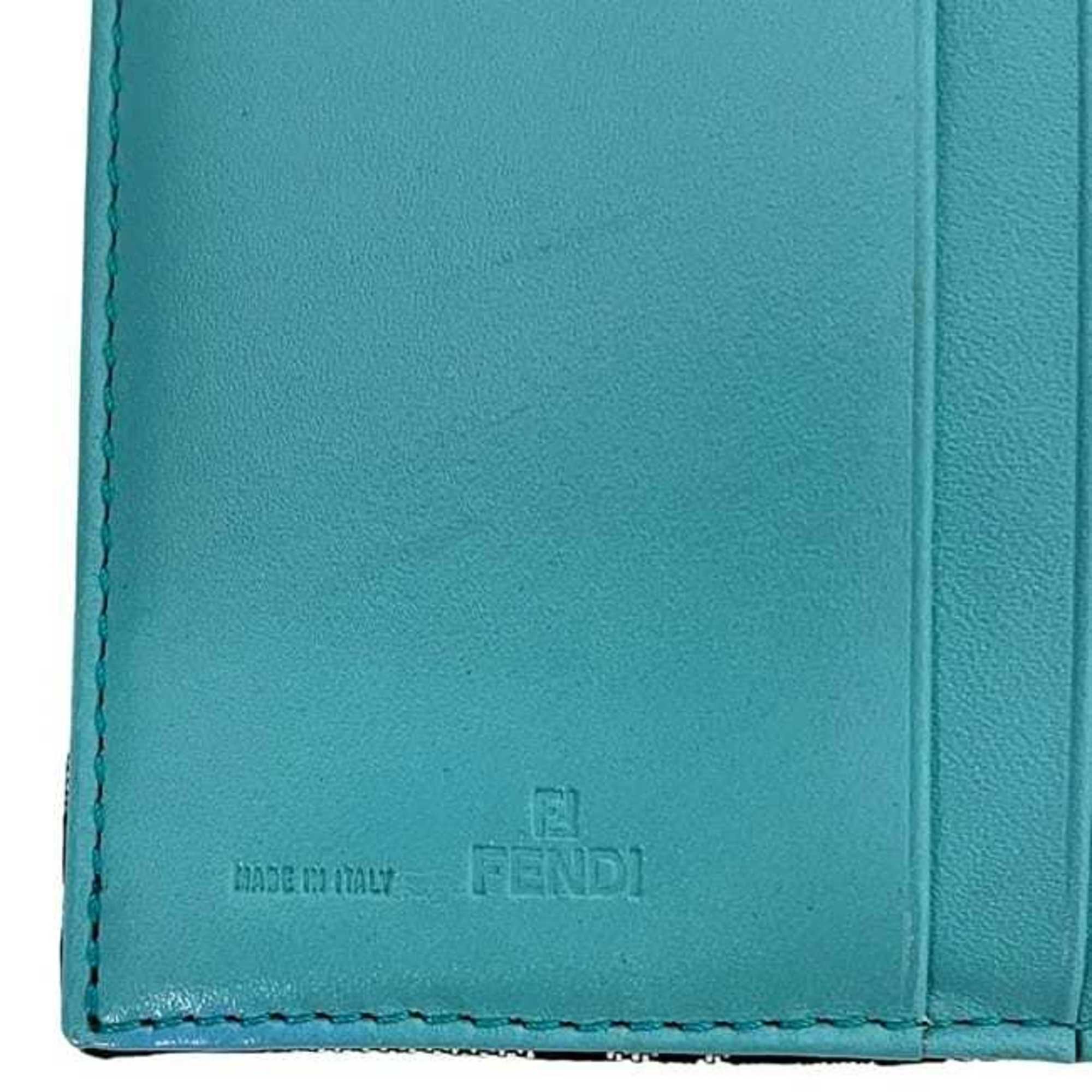 Zucchino Canvas Leather Wallet (Tri-Fold) (Pre-Owned) - Fendi - Modalova