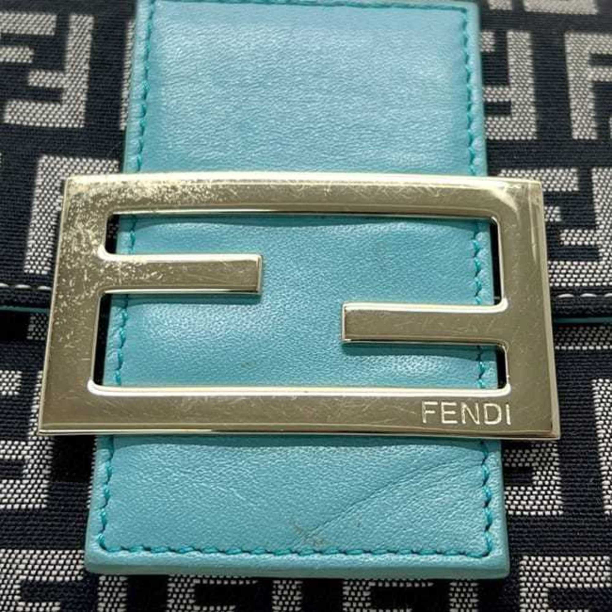 Zucchino Canvas Leather Wallet (Tri-Fold) (Pre-Owned) - Fendi - Modalova