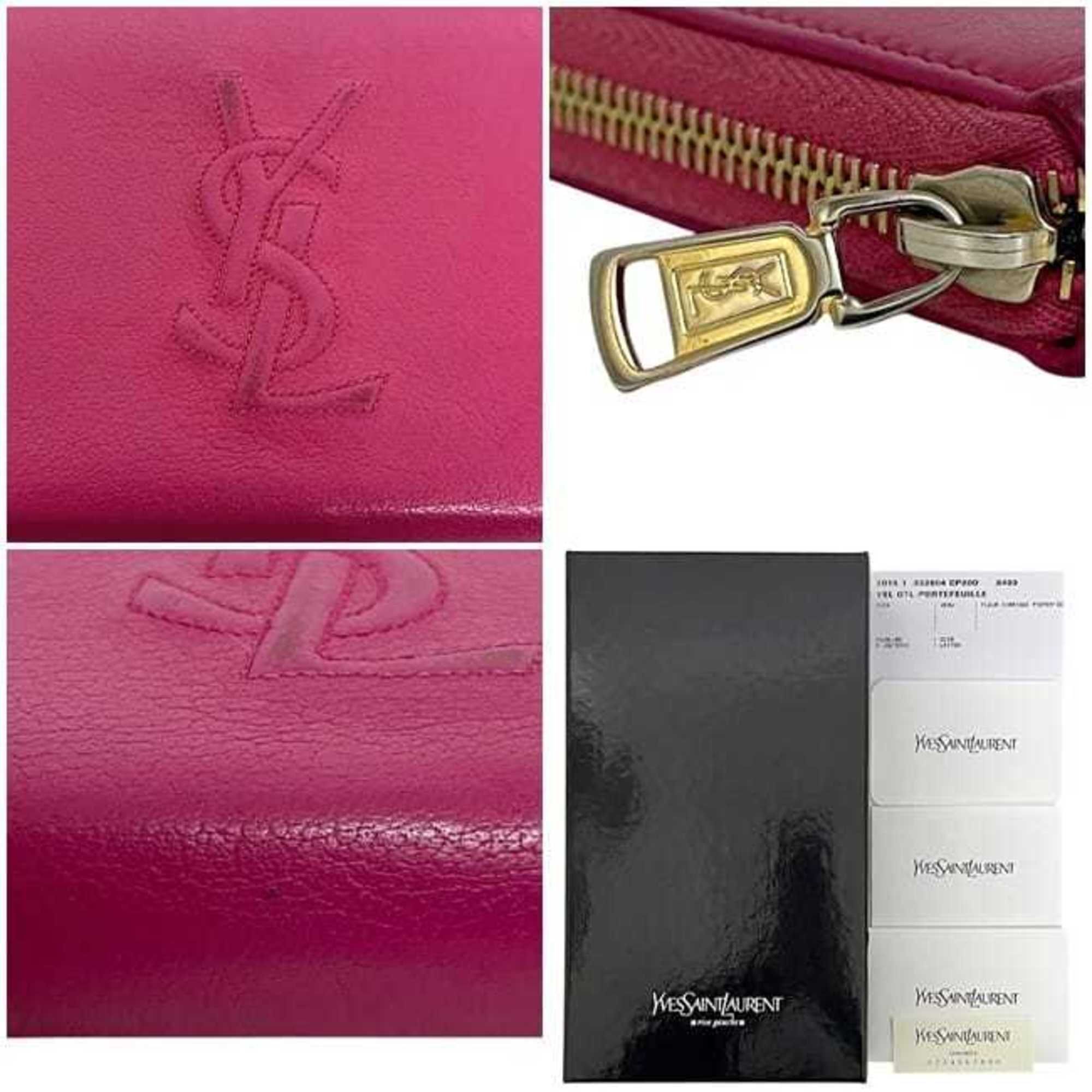 Leather Long Wallet (Bi-Fold) (Pre-Owned) - Yves Saint Laurent - Modalova