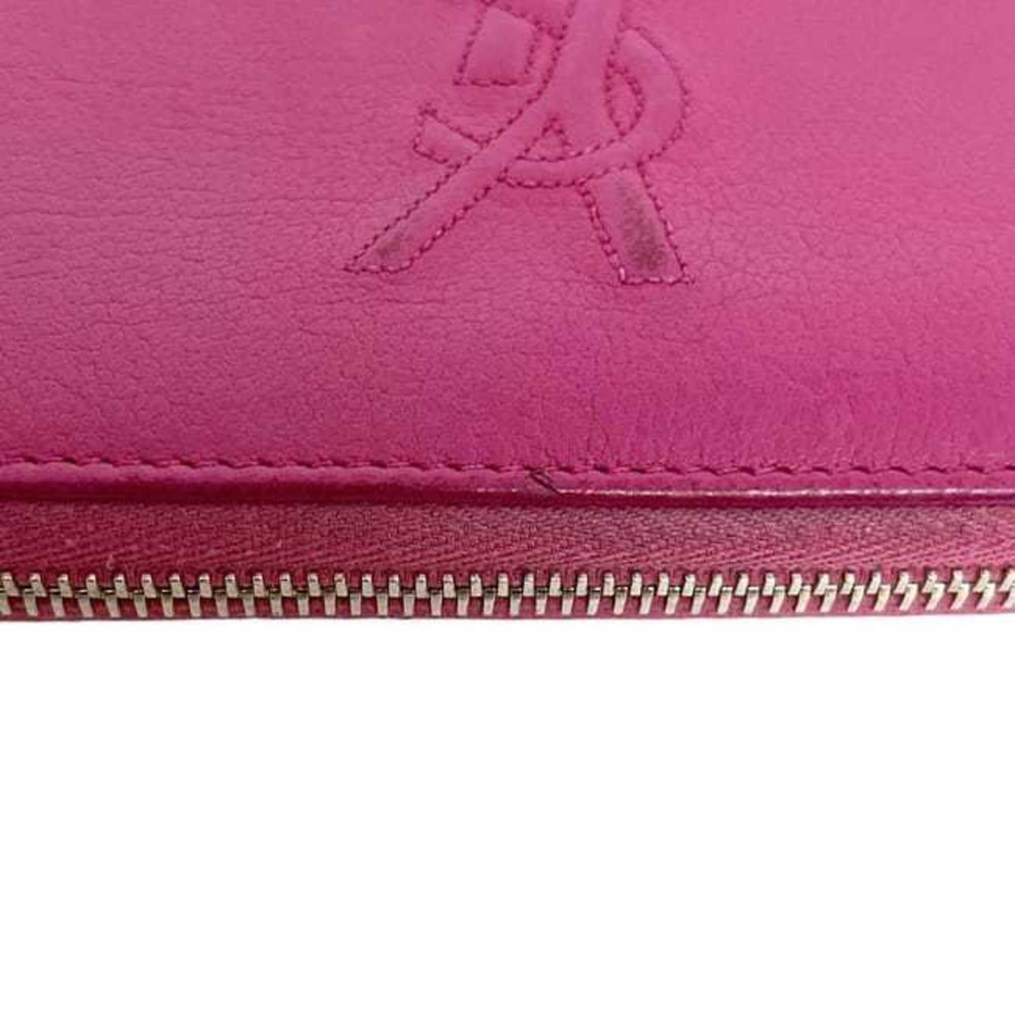 Leather Long Wallet (Bi-Fold) (Pre-Owned) - Yves Saint Laurent - Modalova