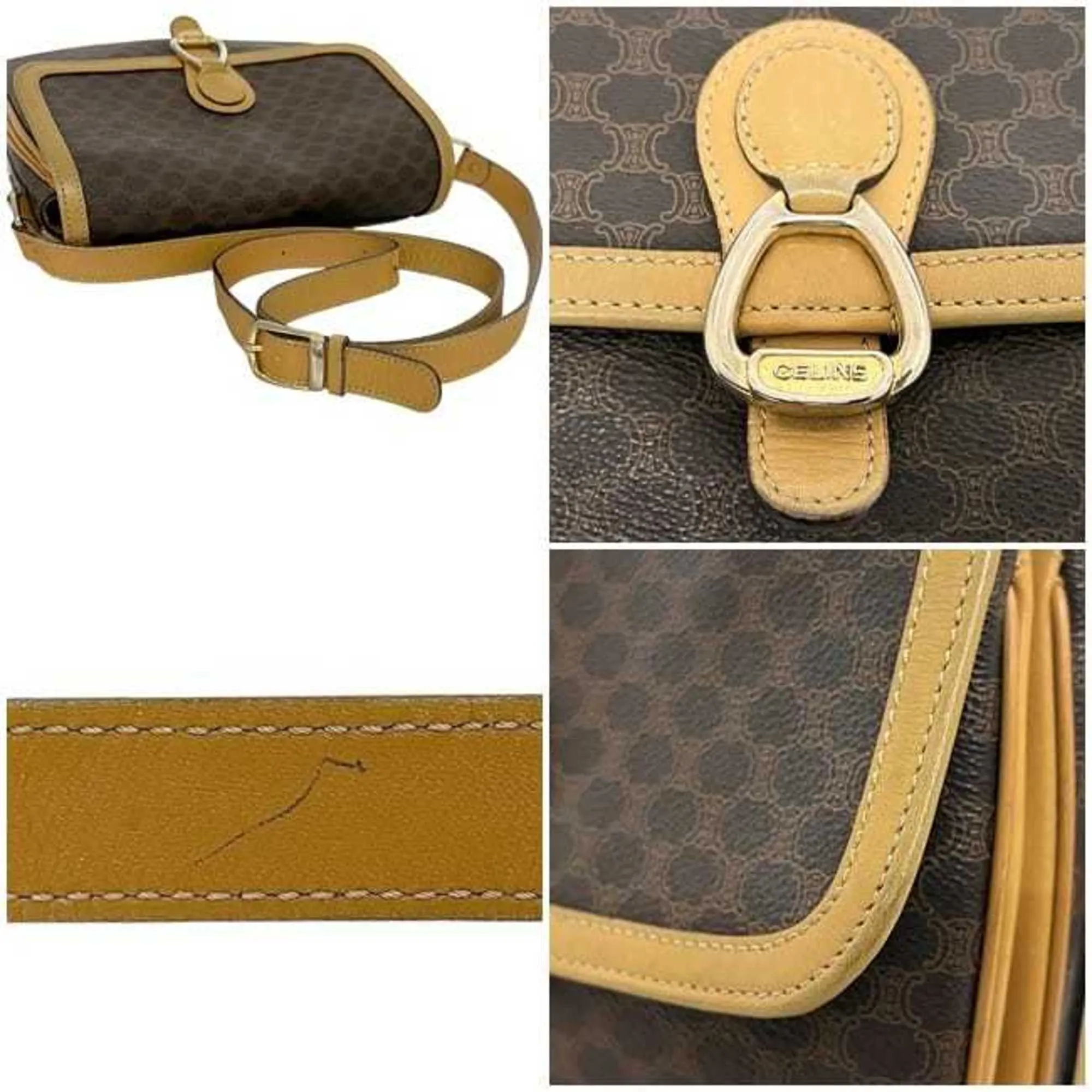 Macadam Pvc Leather Shoulder Bag (Pre-Owned) - Celine - Modalova