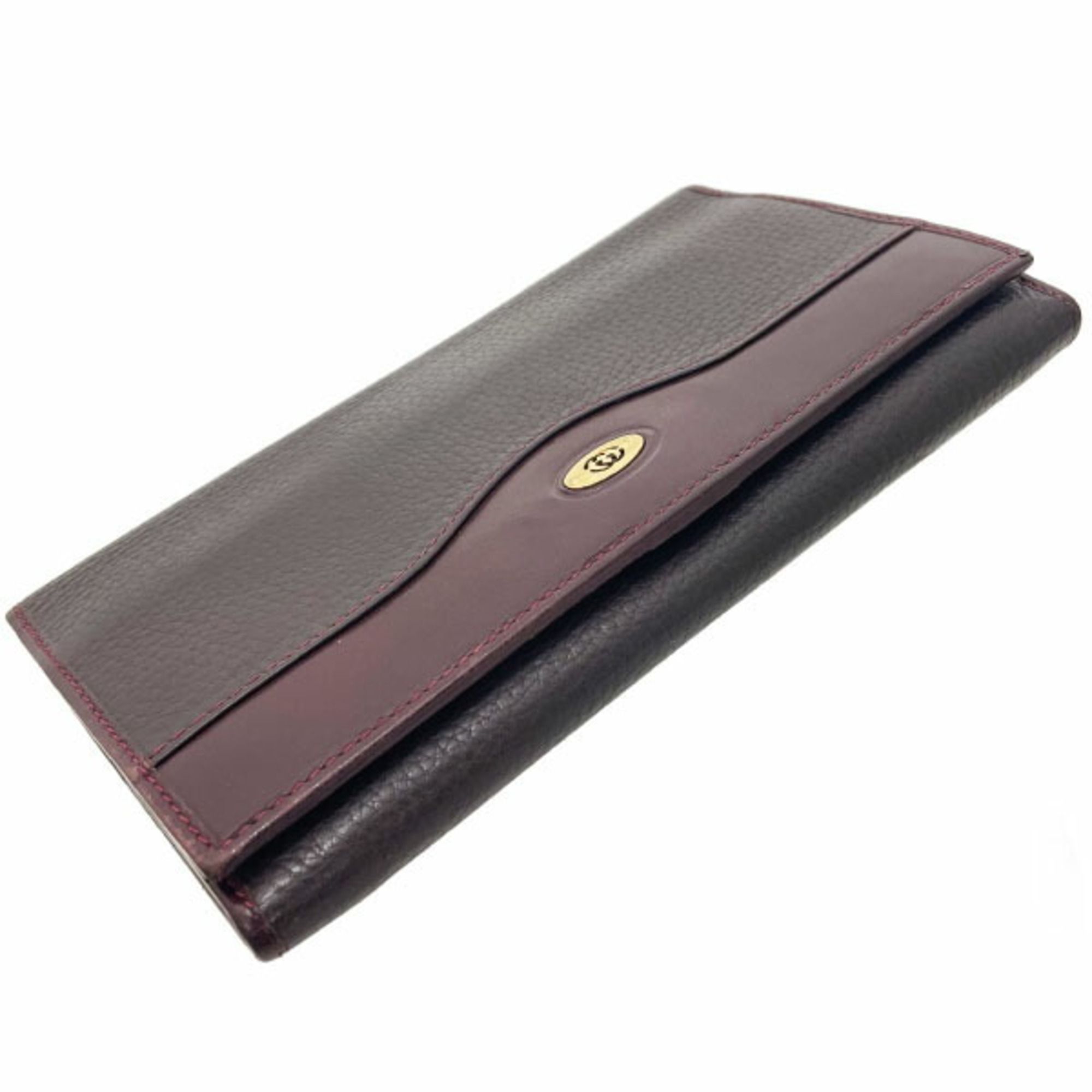 Leather Long Wallet (Bi-Fold) (Pre-Owned) - Gucci - Modalova