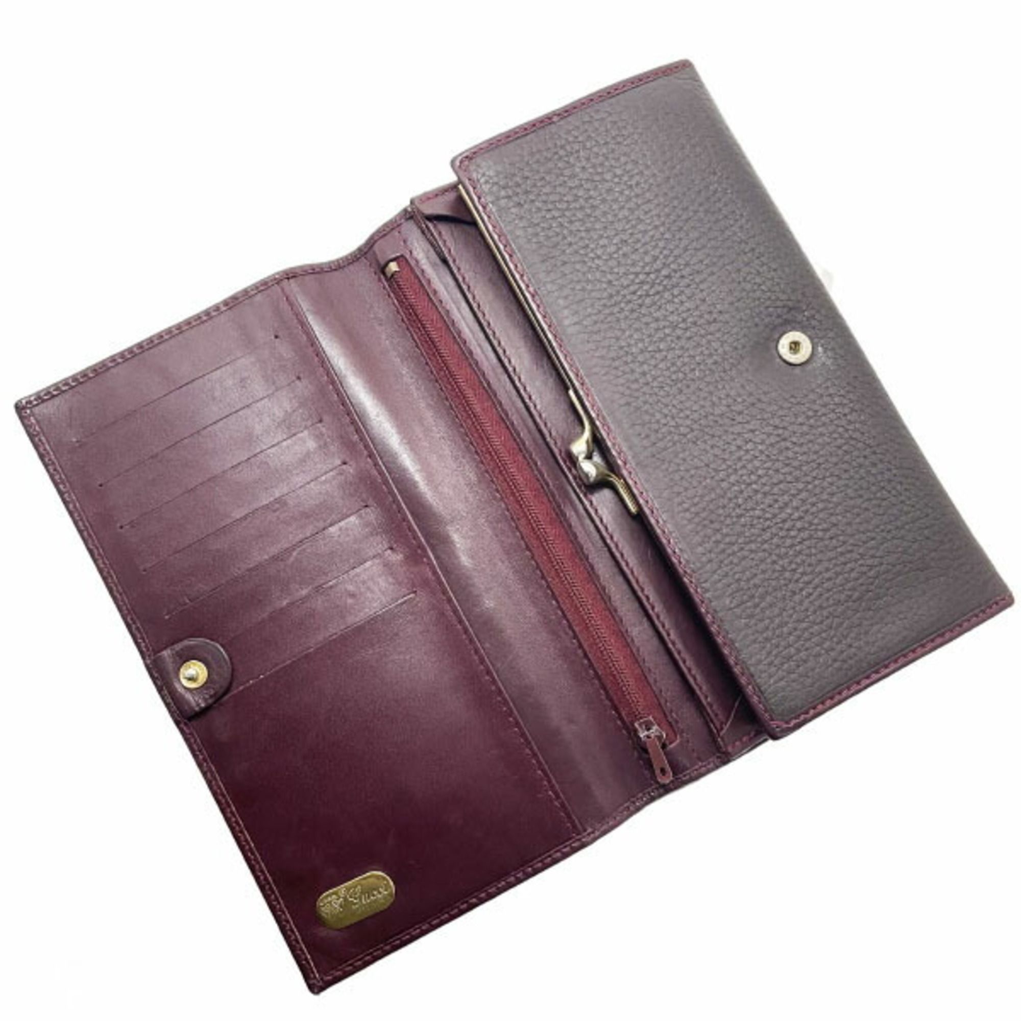Leather Long Wallet (Bi-Fold) (Pre-Owned) - Gucci - Modalova