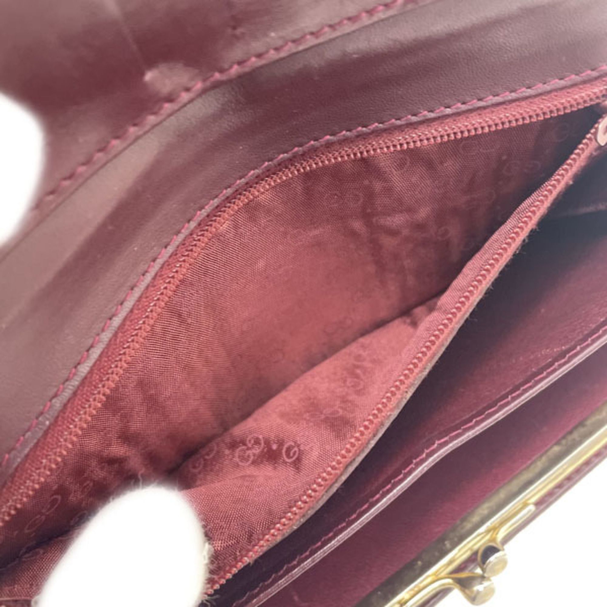 Leather Long Wallet (Bi-Fold) (Pre-Owned) - Gucci - Modalova