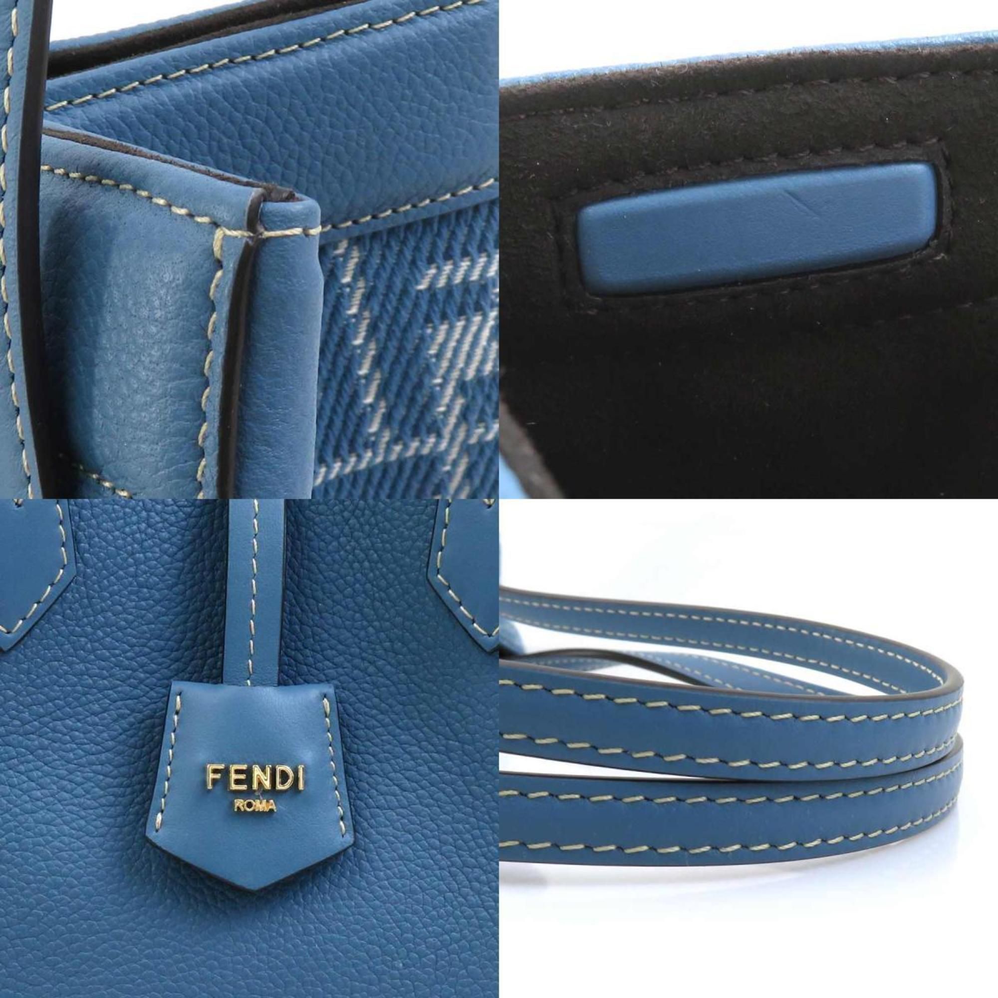 Canvas Leather Shoulder Bag (Pre-Owned) - Fendi - Modalova