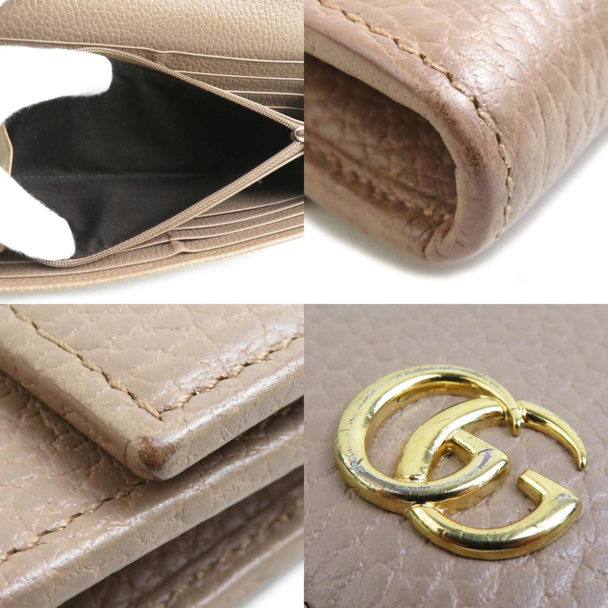 Leather Long Wallet (Bi-Fold) (Pre-Owned) - Gucci - Modalova