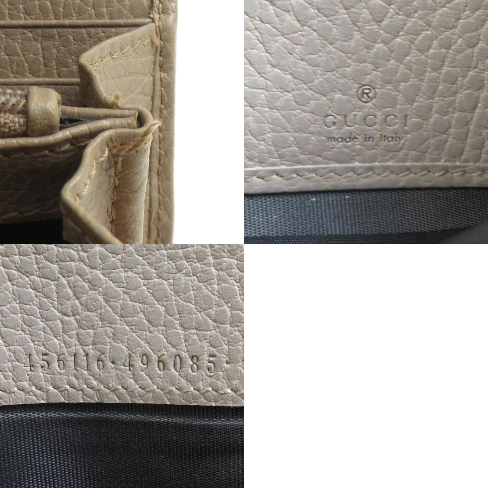 Leather Long Wallet (Bi-Fold) (Pre-Owned) - Gucci - Modalova
