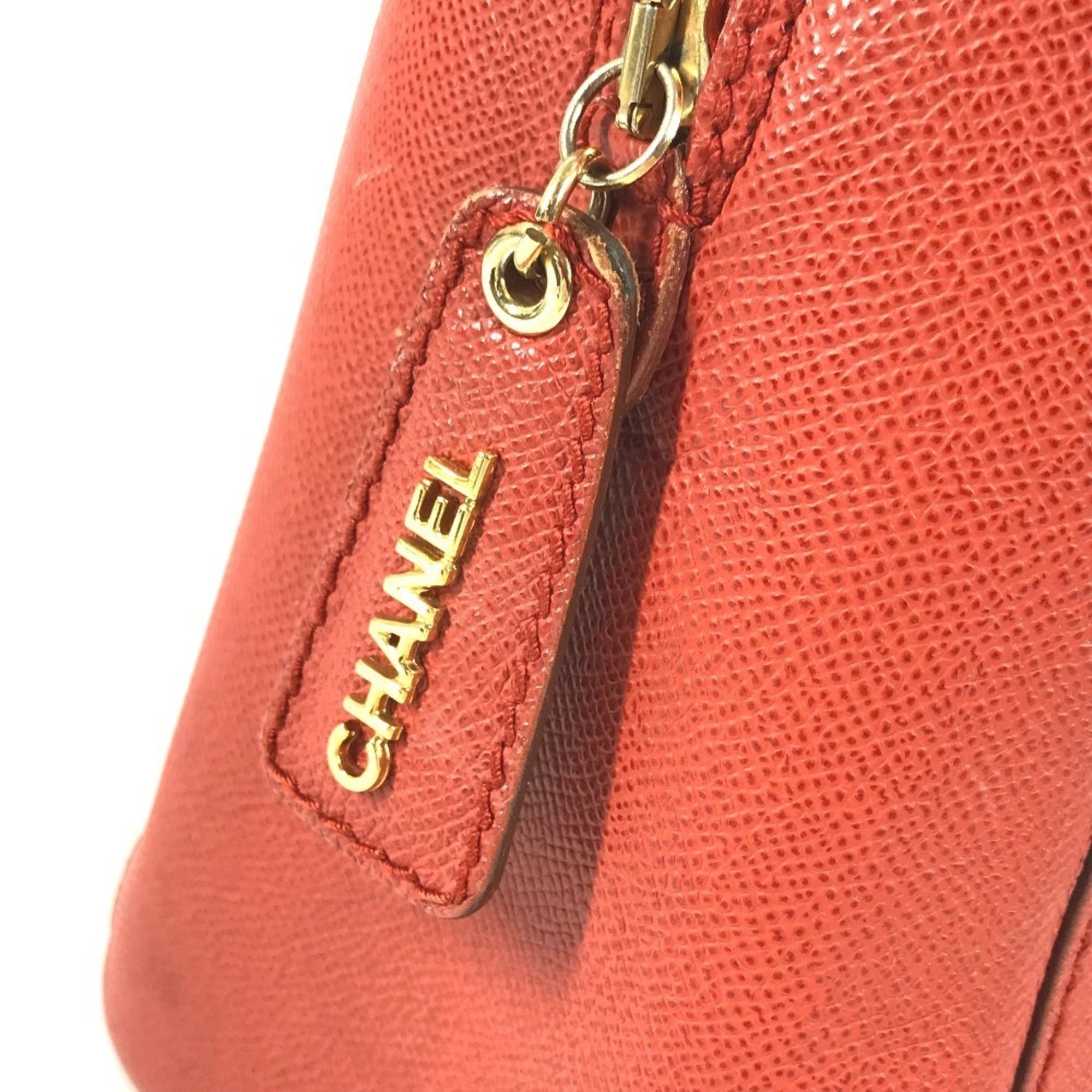 Leather Boston Bag Shoulder Bag Tote Bag (Pre-Owned) - Chanel - Modalova