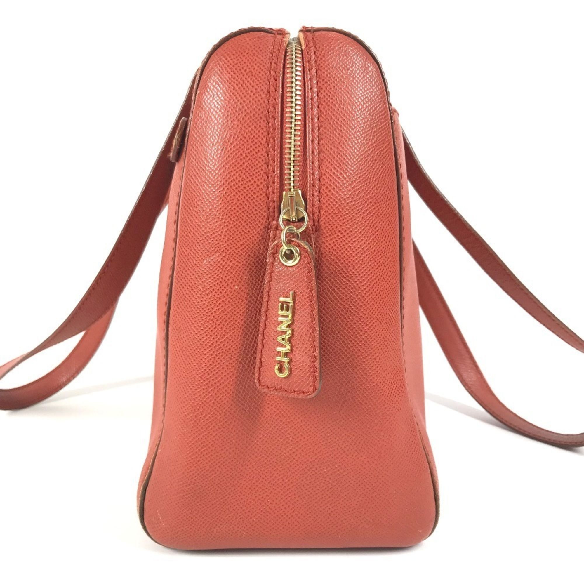 Leather Boston Bag Shoulder Bag Tote Bag (Pre-Owned) - Chanel - Modalova