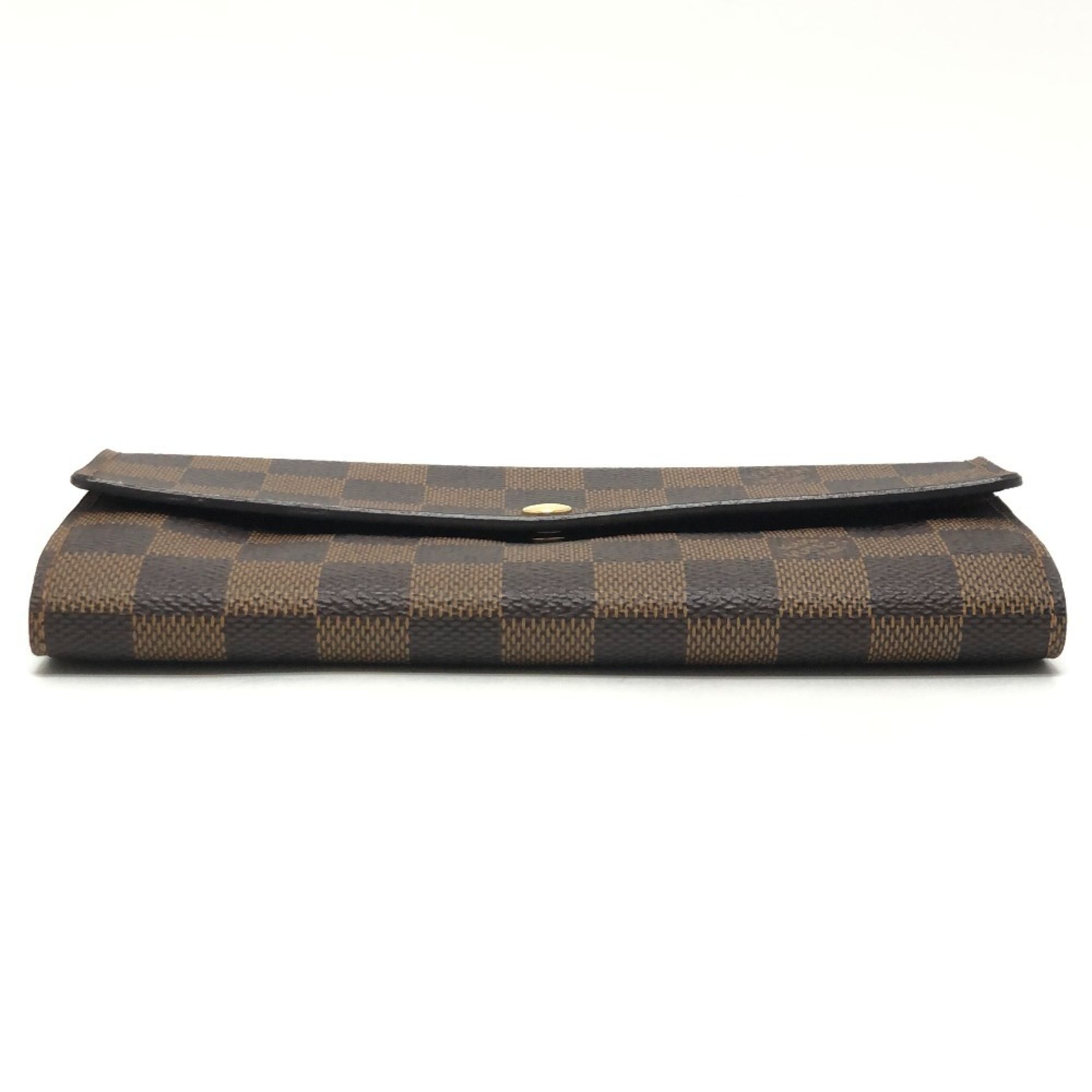 Damier Damier Canvas Long Wallet (Bi-Fold) (Pre-Owned) - Louis Vuitton - Modalova