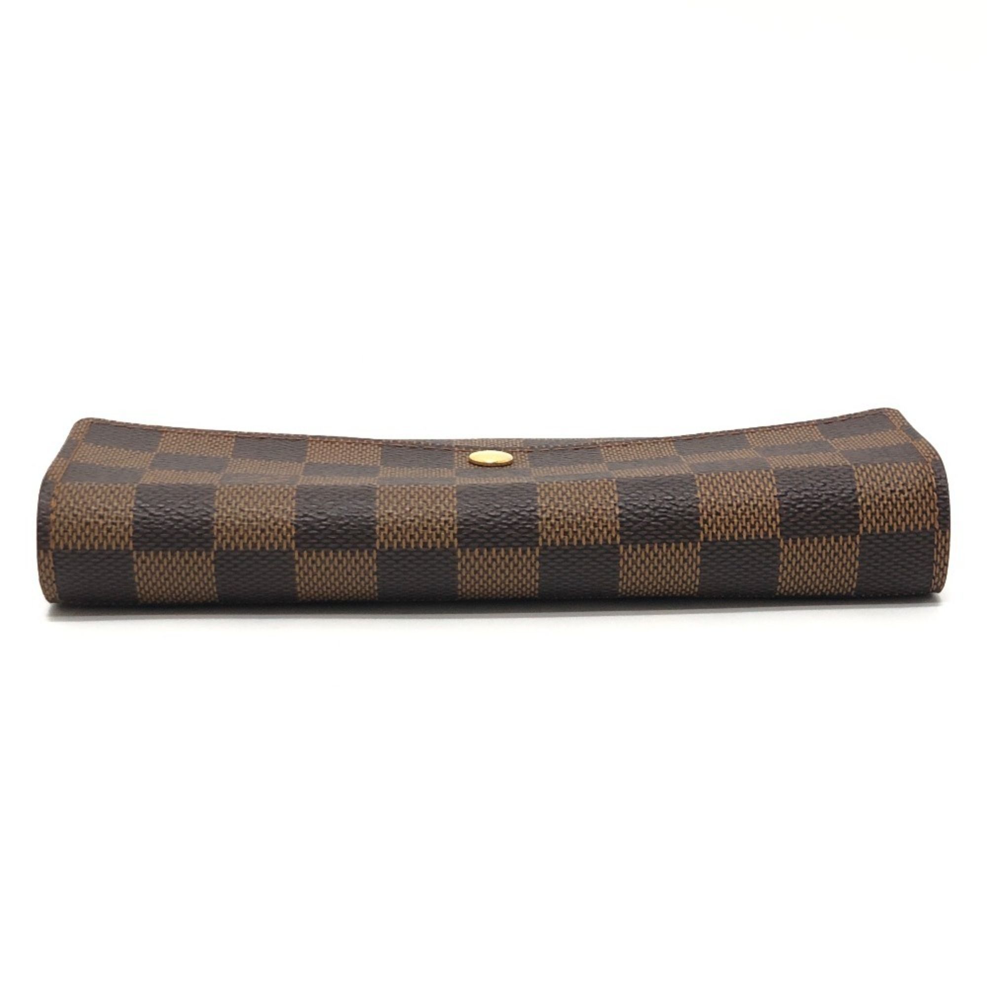 Damier Damier Canvas Long Wallet (Bi-Fold) (Pre-Owned) - Louis Vuitton - Modalova
