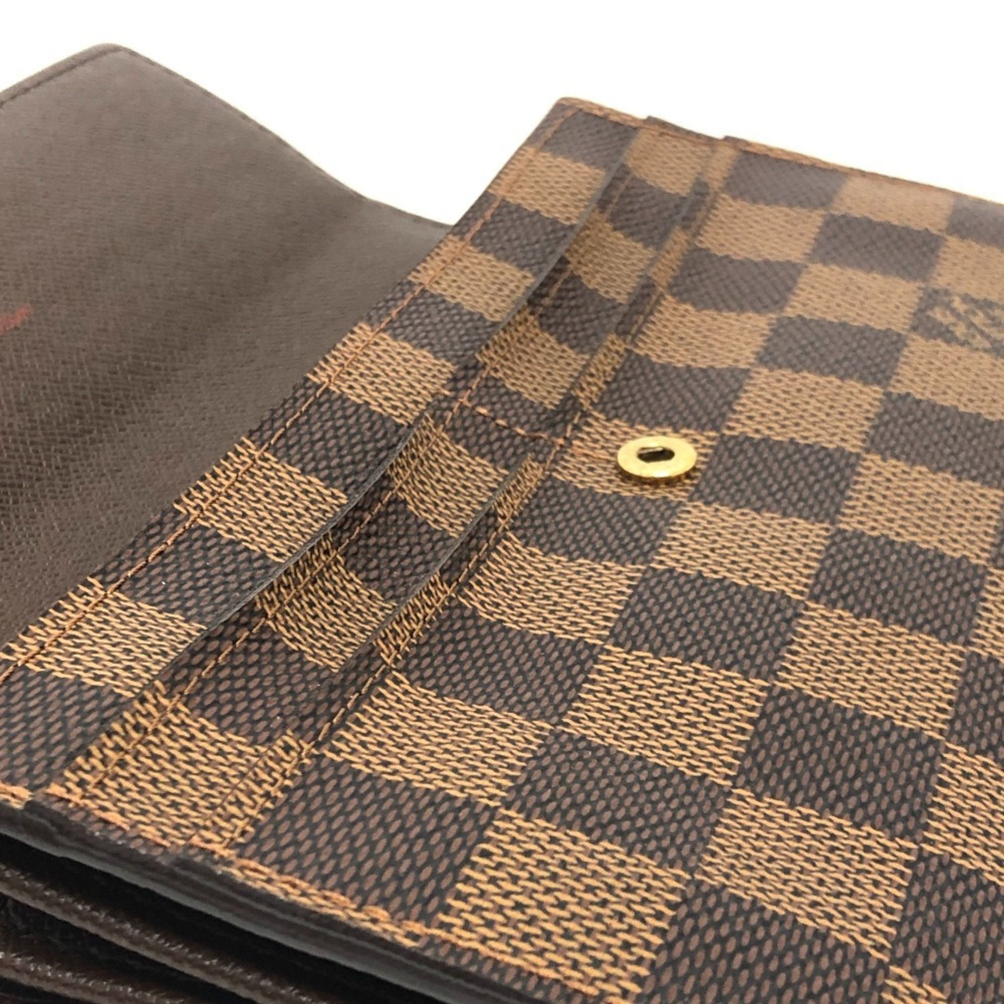 Damier Damier Canvas Long Wallet (Bi-Fold) (Pre-Owned) - Louis Vuitton - Modalova