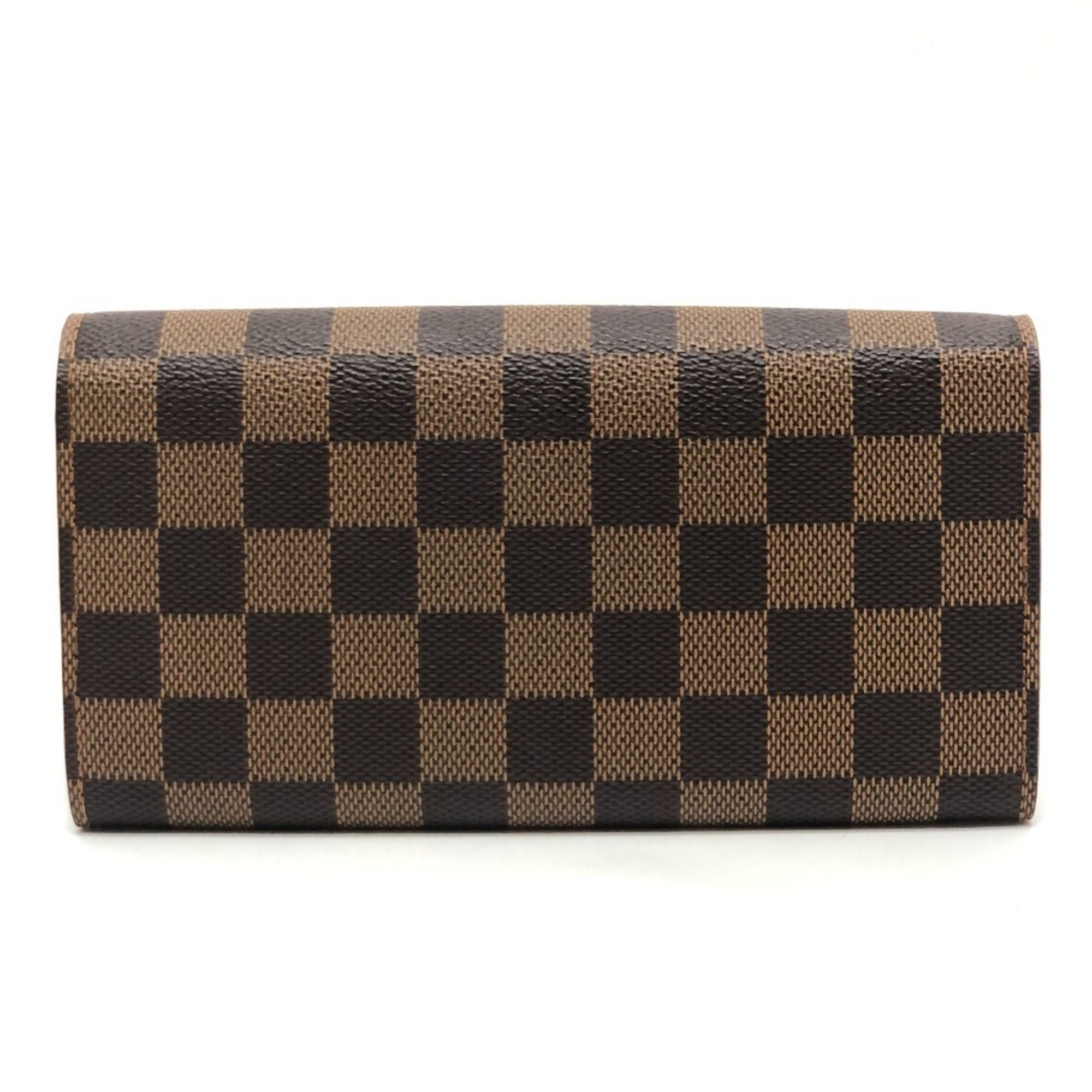 Damier Damier Canvas Long Wallet (Bi-Fold) (Pre-Owned) - Louis Vuitton - Modalova