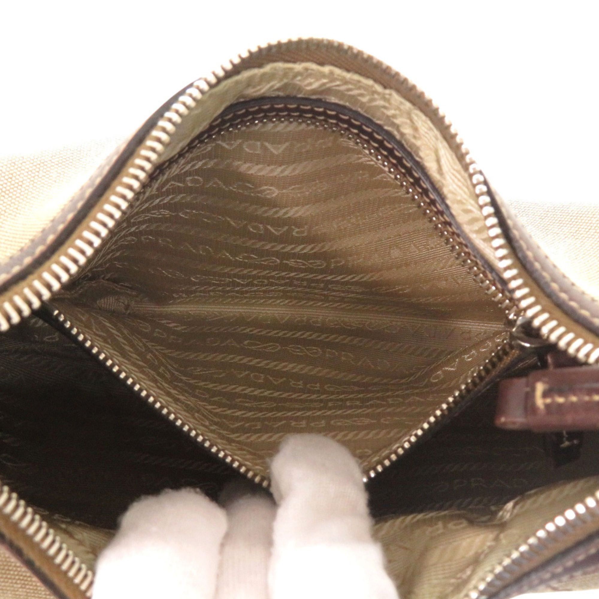 Canvas Leather Shoulder Bag (Pre-Owned) - Prada - Modalova