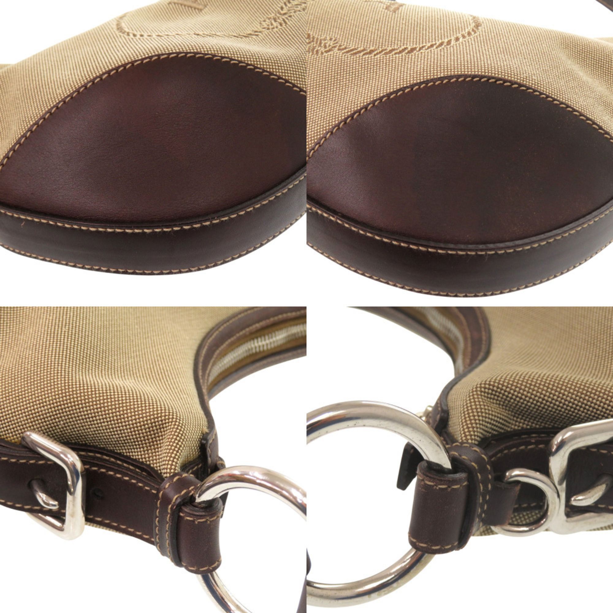 Canvas Leather Shoulder Bag (Pre-Owned) - Prada - Modalova