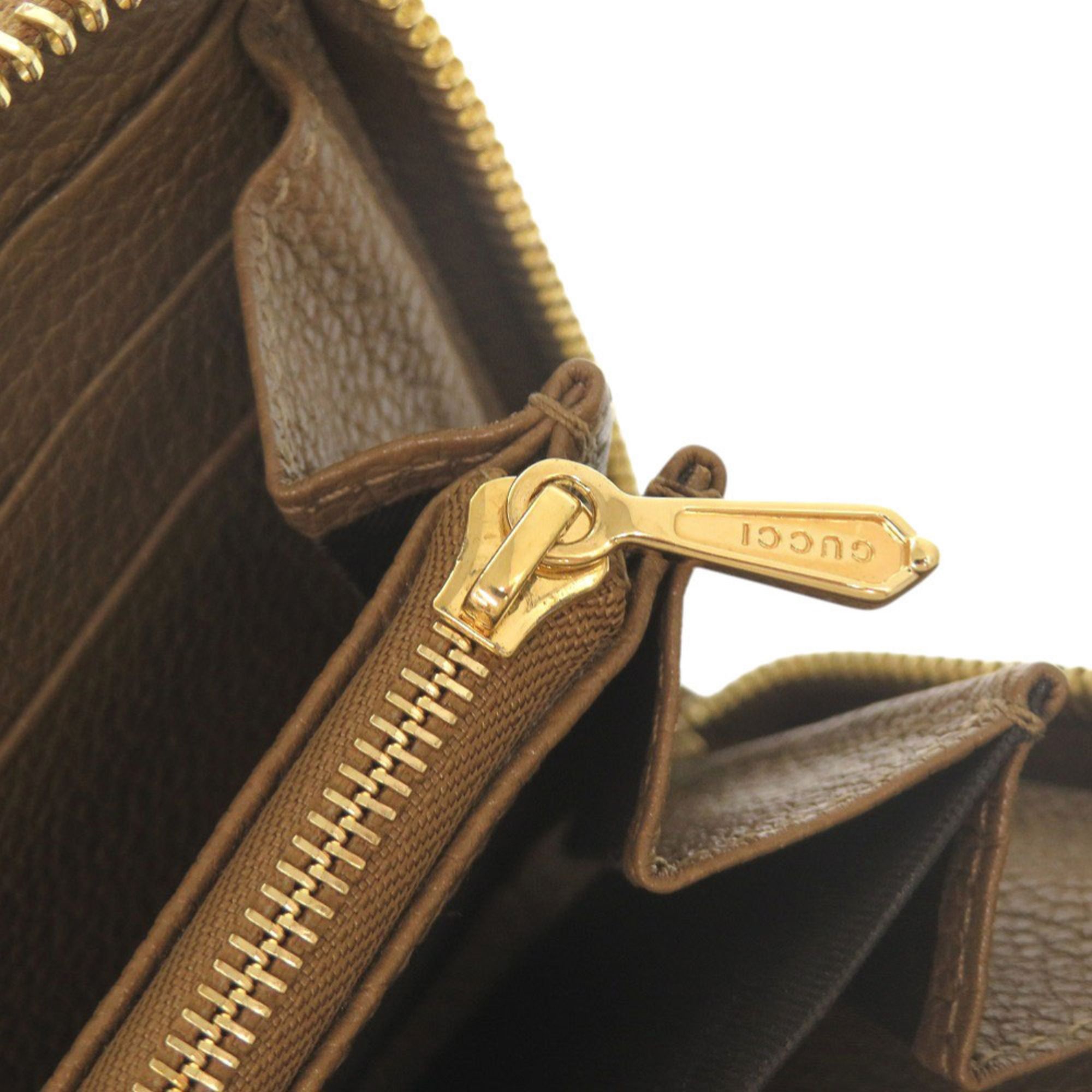 Leather Long Wallet (Bi-Fold) (Pre-Owned) - Gucci - Modalova