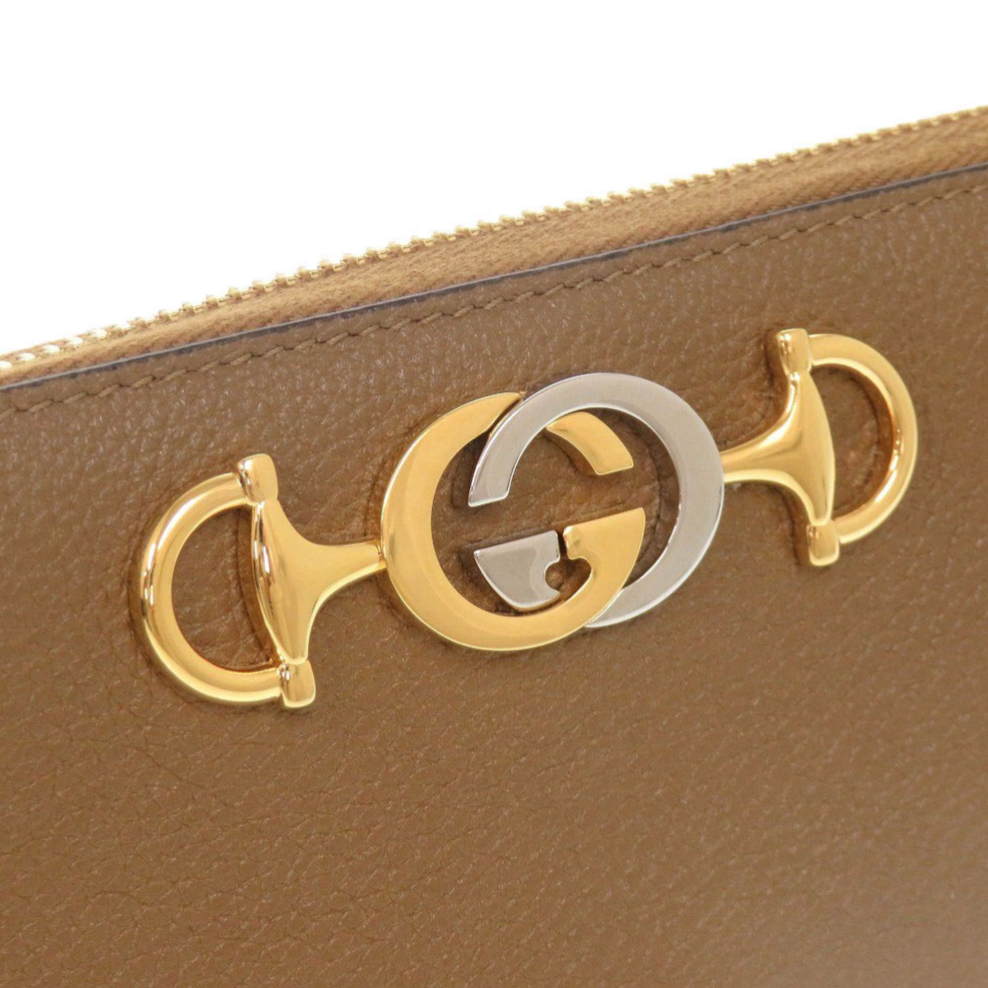 Leather Long Wallet (Bi-Fold) (Pre-Owned) - Gucci - Modalova