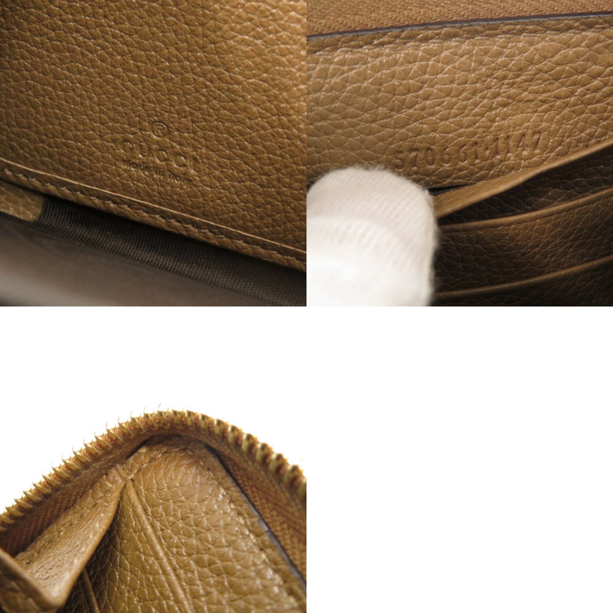 Leather Long Wallet (Bi-Fold) (Pre-Owned) - Gucci - Modalova
