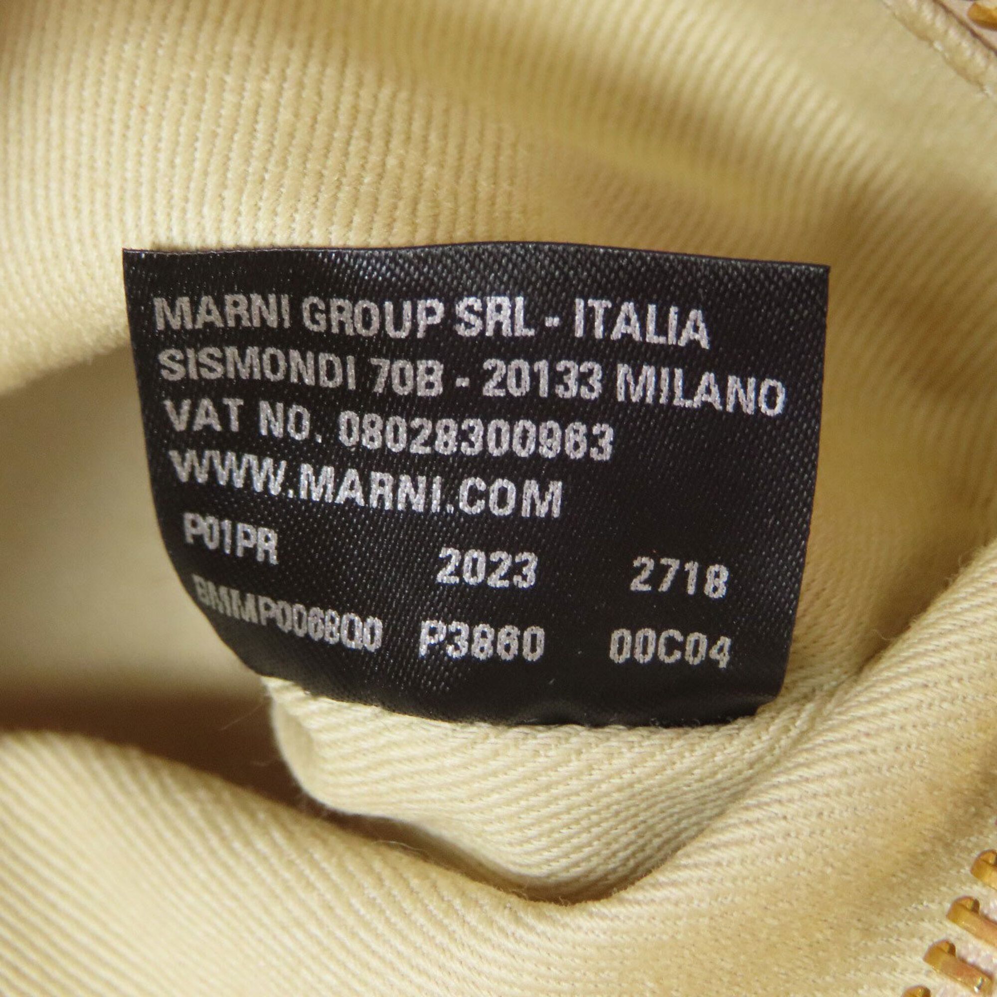 Raffia Leather Handbag (Pre-Owned) - Marni - Modalova