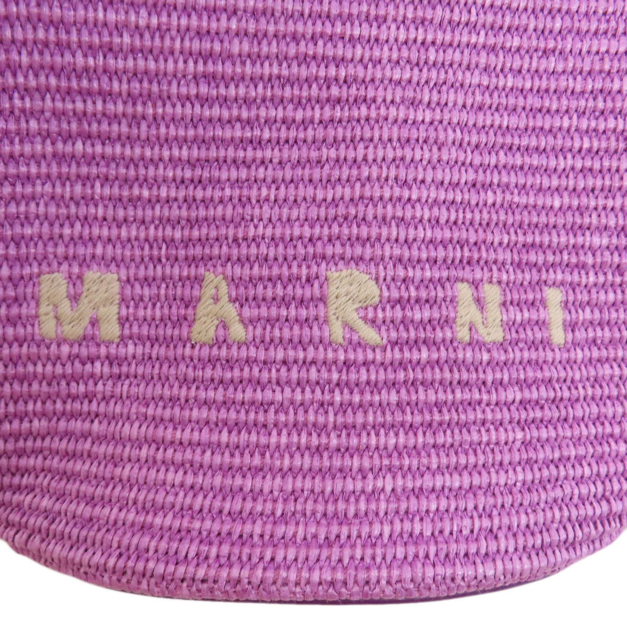 Raffia Leather Handbag (Pre-Owned) - Marni - Modalova
