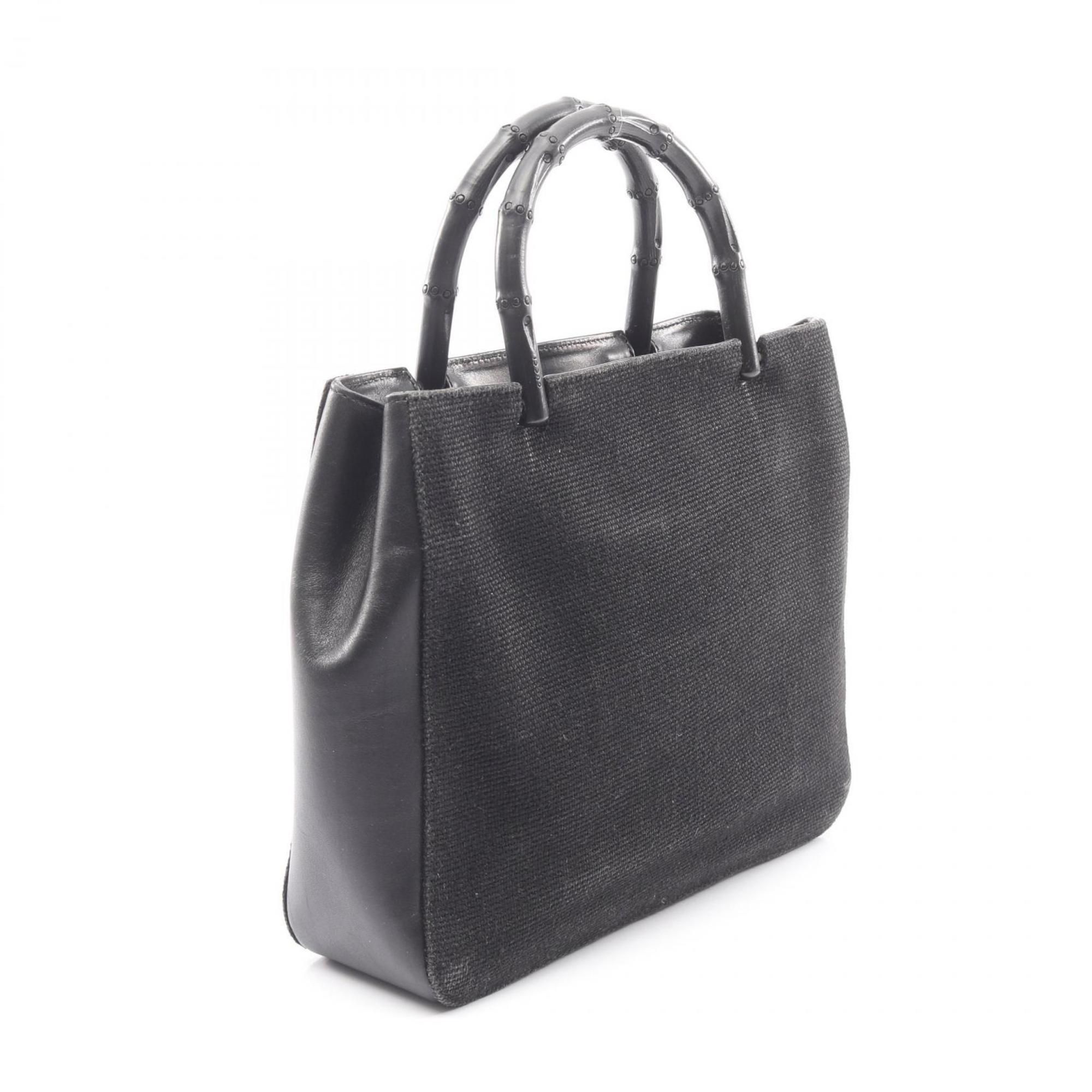 Canvas Leather Handbag (Pre-Owned) - Gucci - Modalova