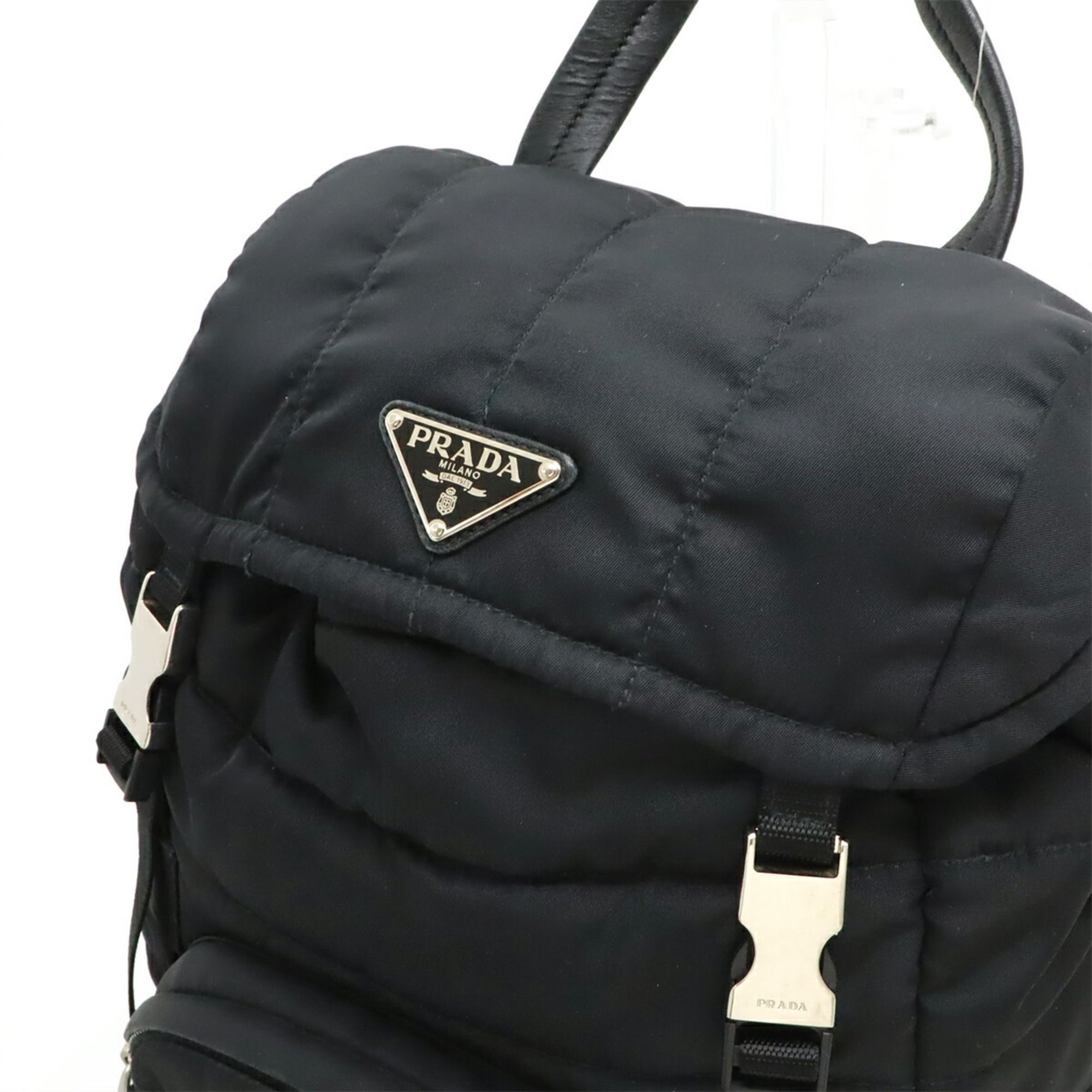 Nylon Leather Backpack (Pre-Owned) - Prada - Modalova