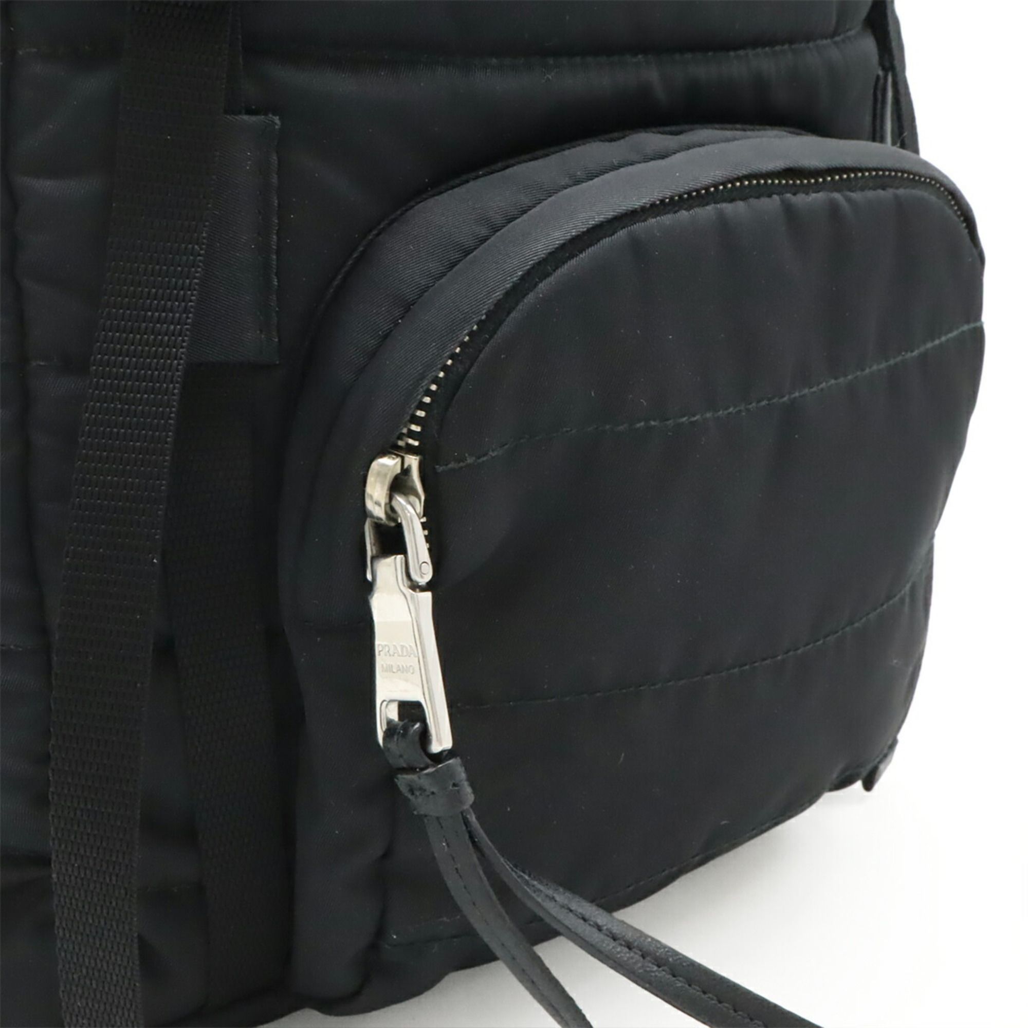 Nylon Leather Backpack (Pre-Owned) - Prada - Modalova