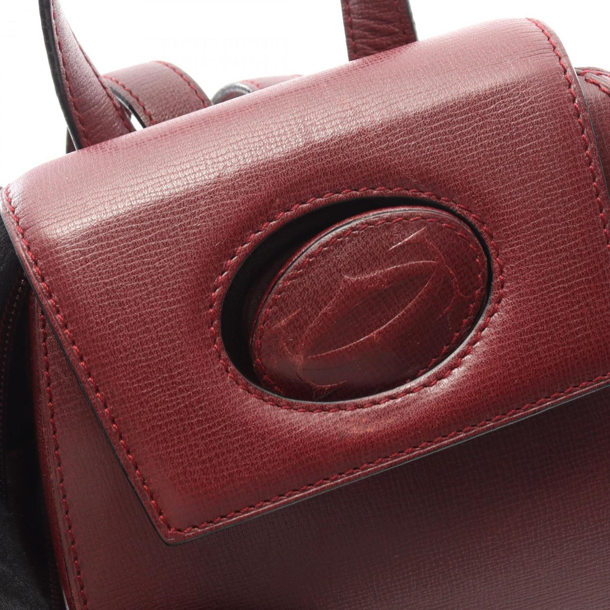 Leather Backpack (Pre-Owned) - Cartier - Modalova