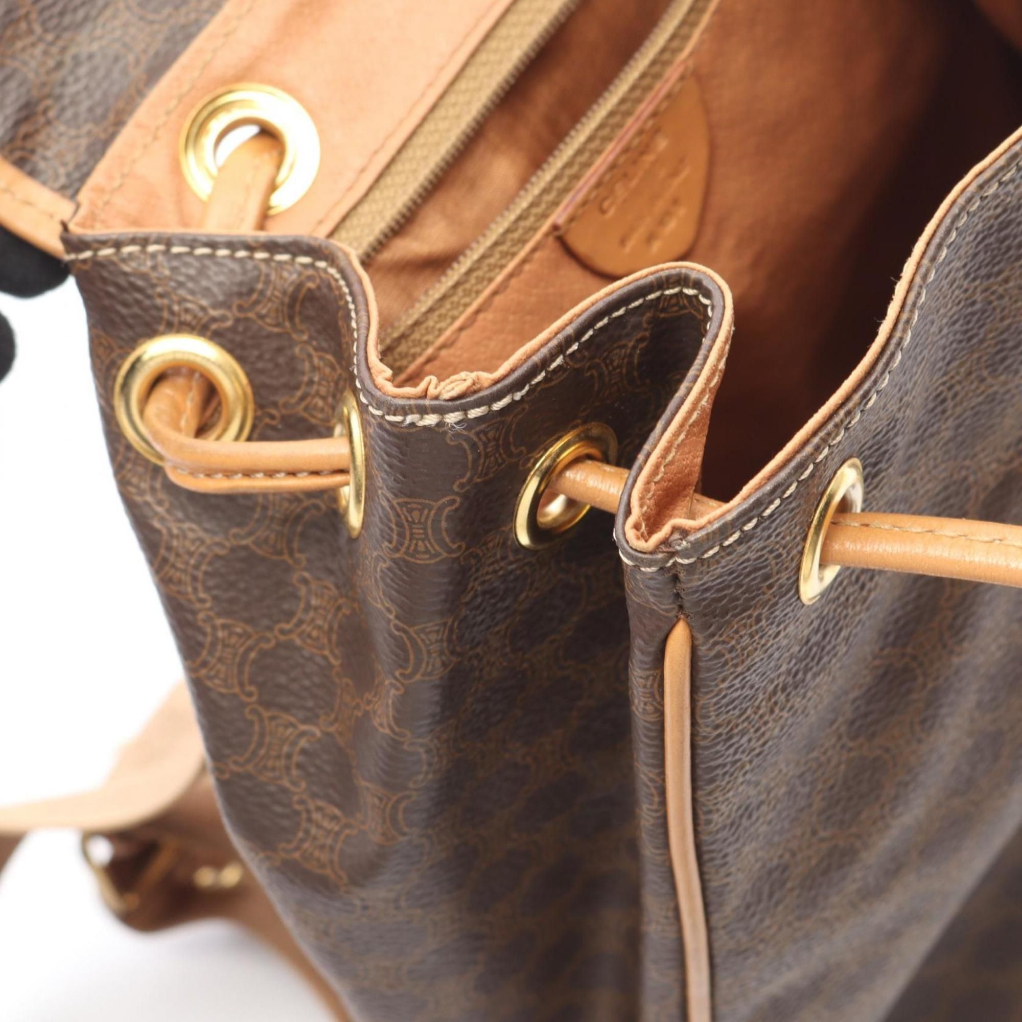 Coated Canvas Leather Backpack (Pre-Owned) - Celine - Modalova
