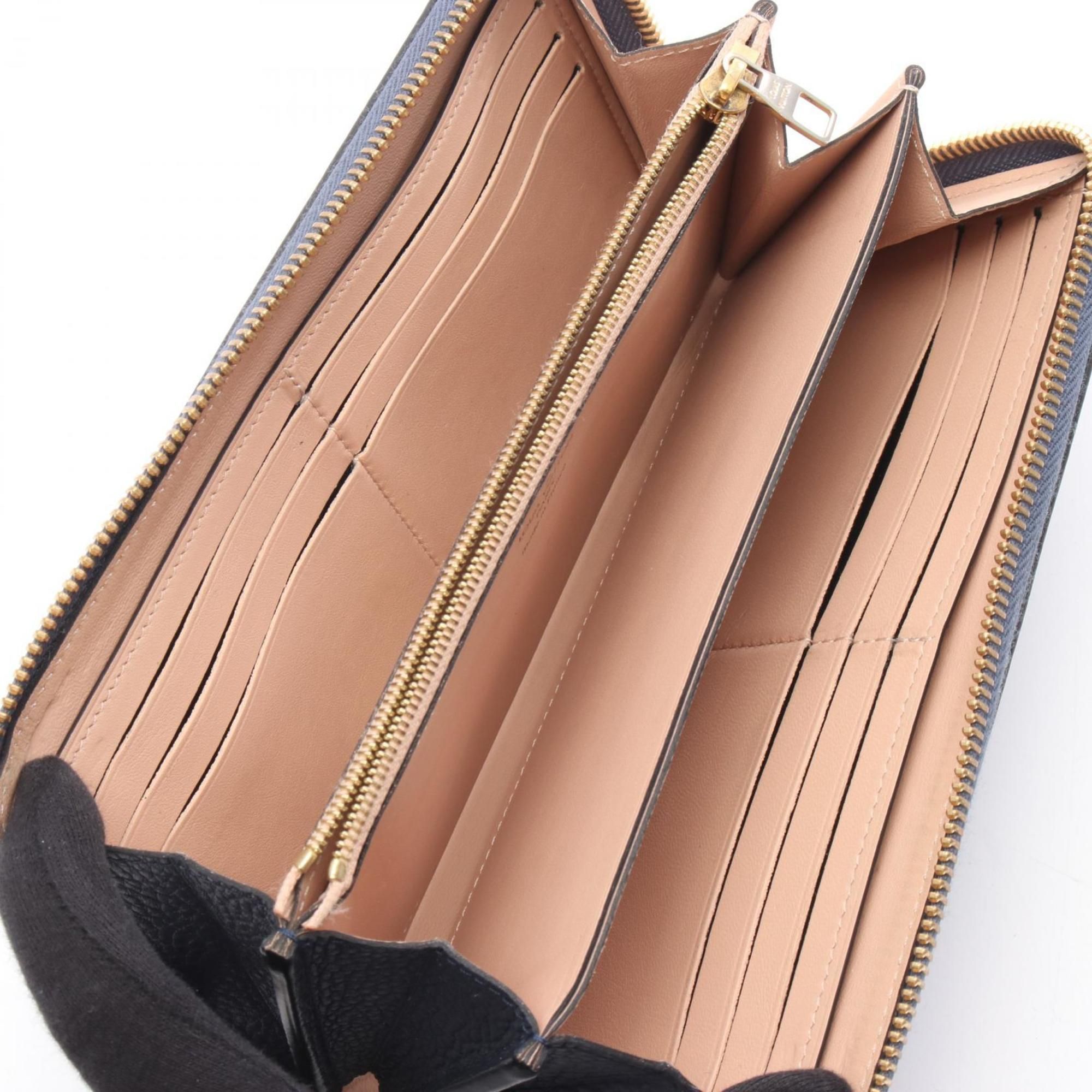 Blue Leather Long Wallet (Bi-Fold) (Pre-Owned) - Louis Vuitton - Modalova
