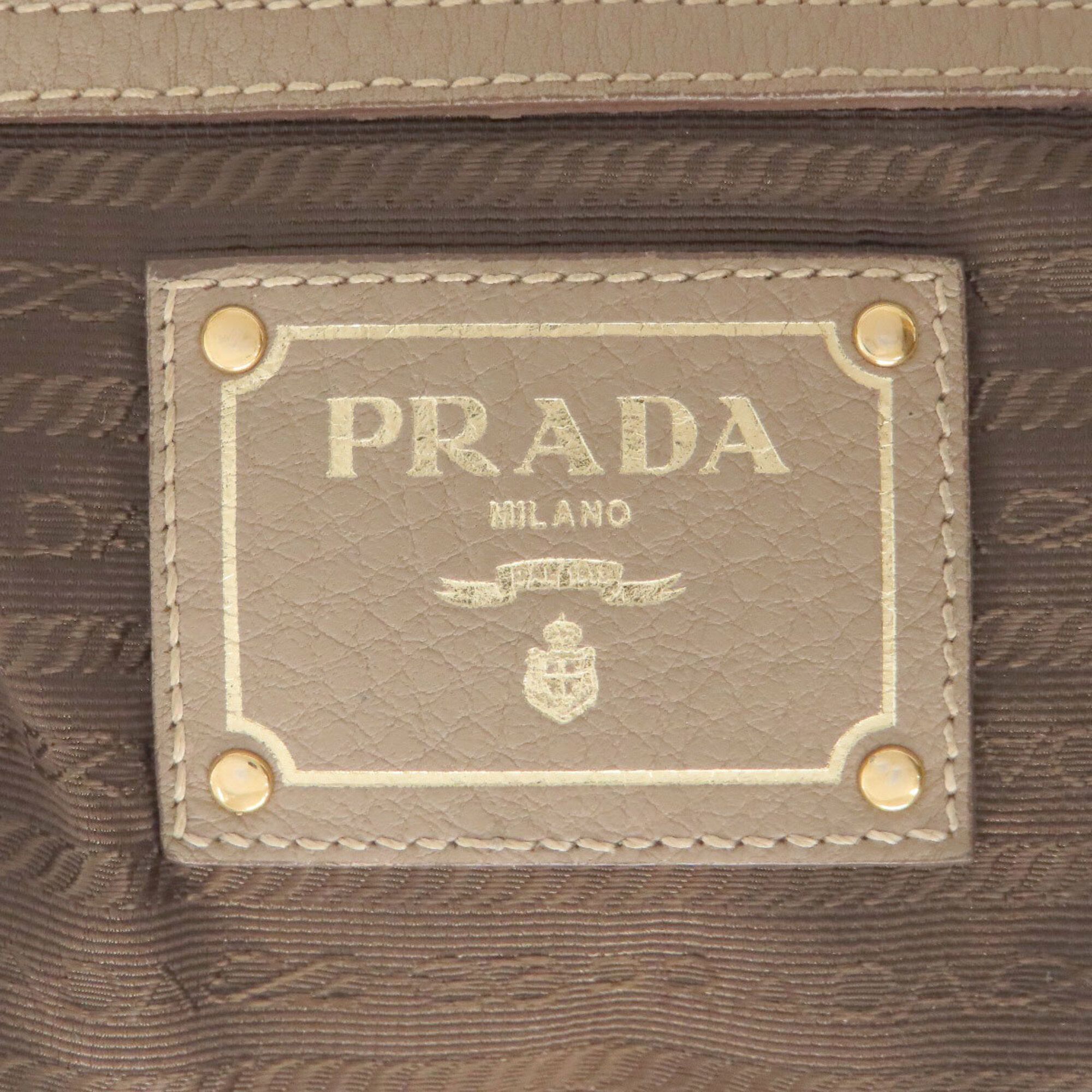 Leather Tote Bag (Pre-Owned) - Prada - Modalova