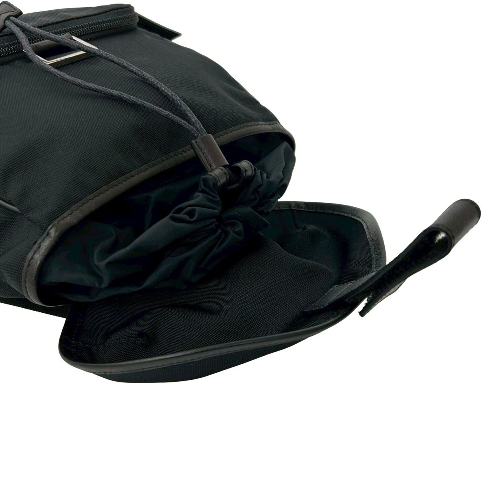 Nylon Leather Backpack (Pre-Owned) - Gucci - Modalova