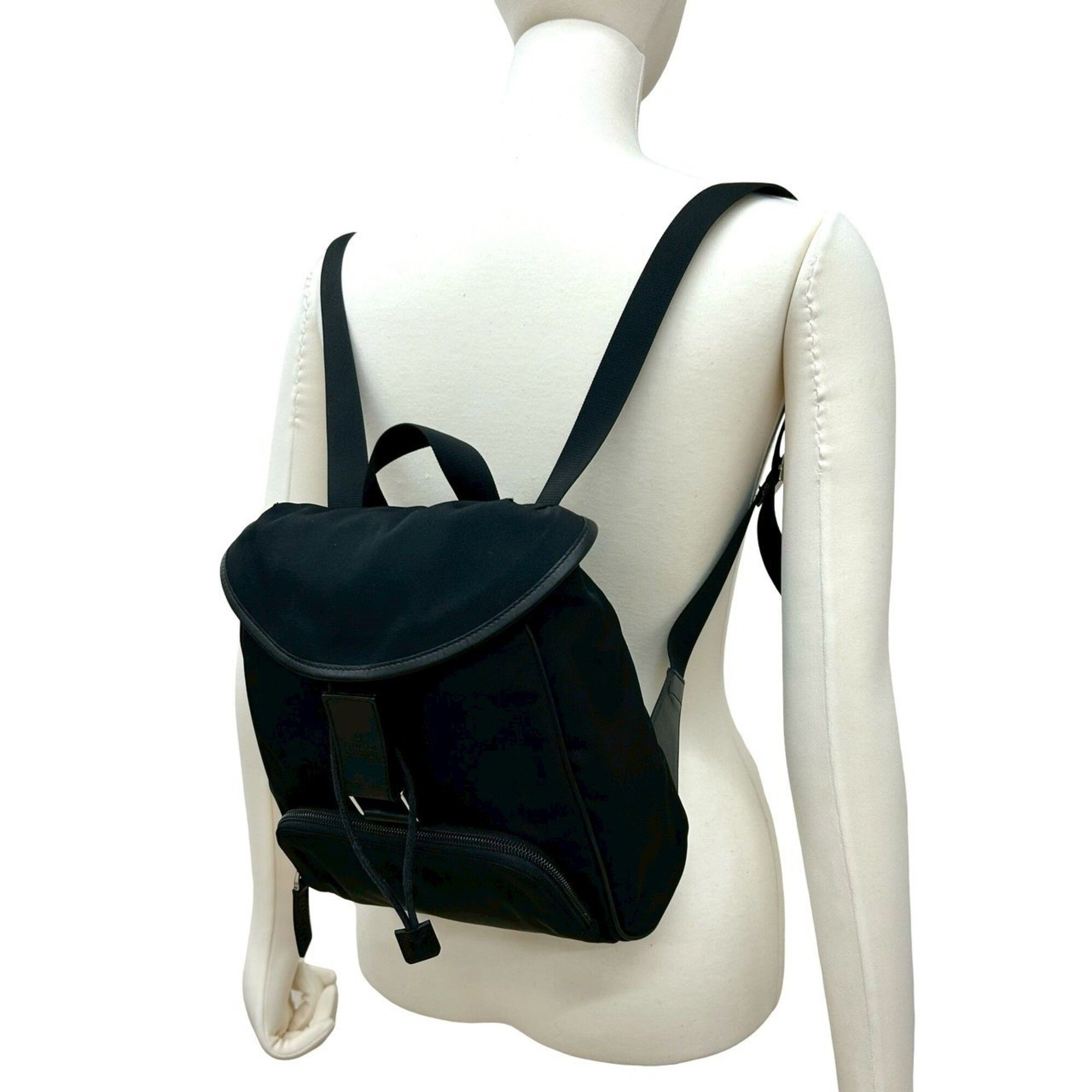 Nylon Leather Backpack (Pre-Owned) - Gucci - Modalova