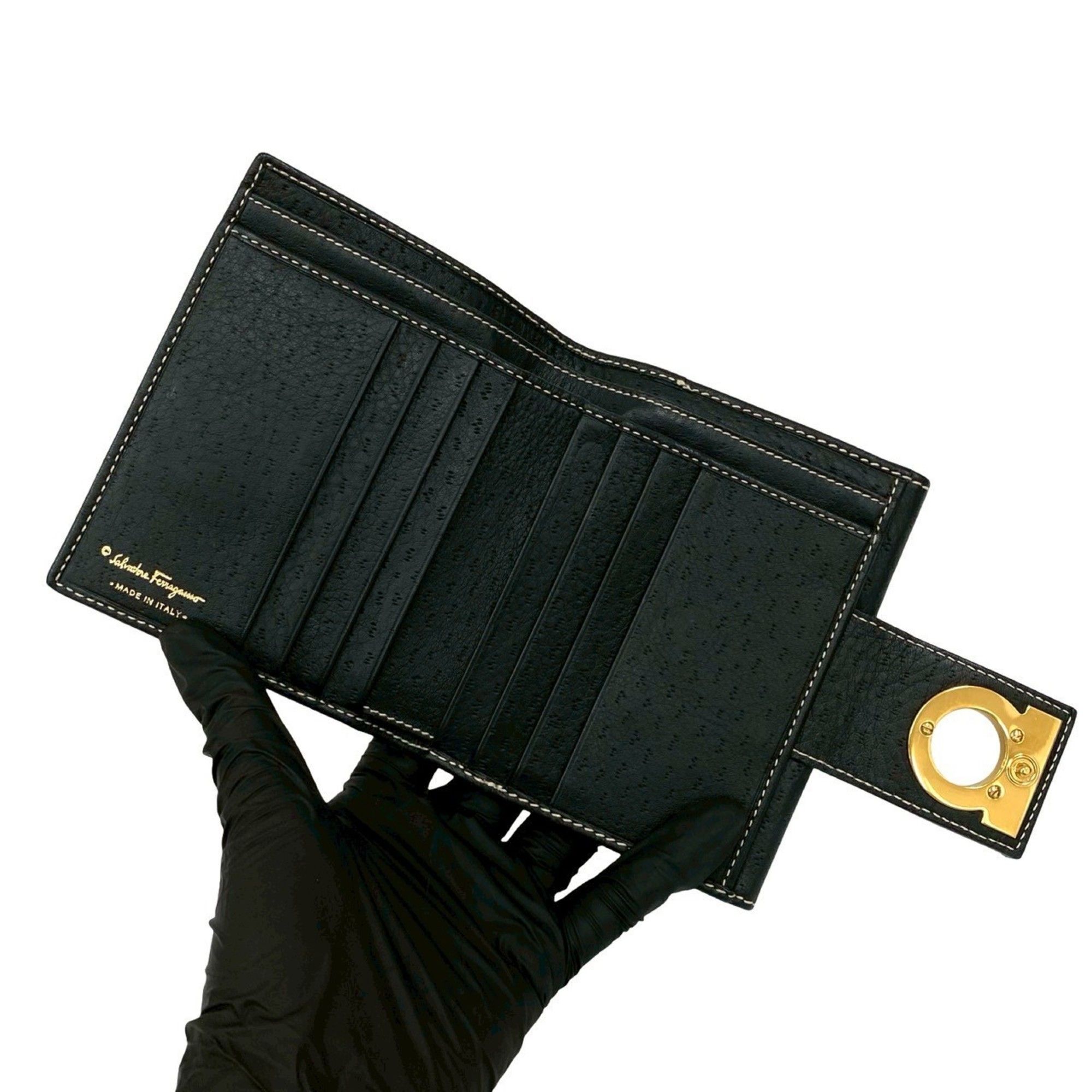 Leather Wallet (Bi-Fold) (Pre-Owned) - Salvatore Ferragamo - Modalova