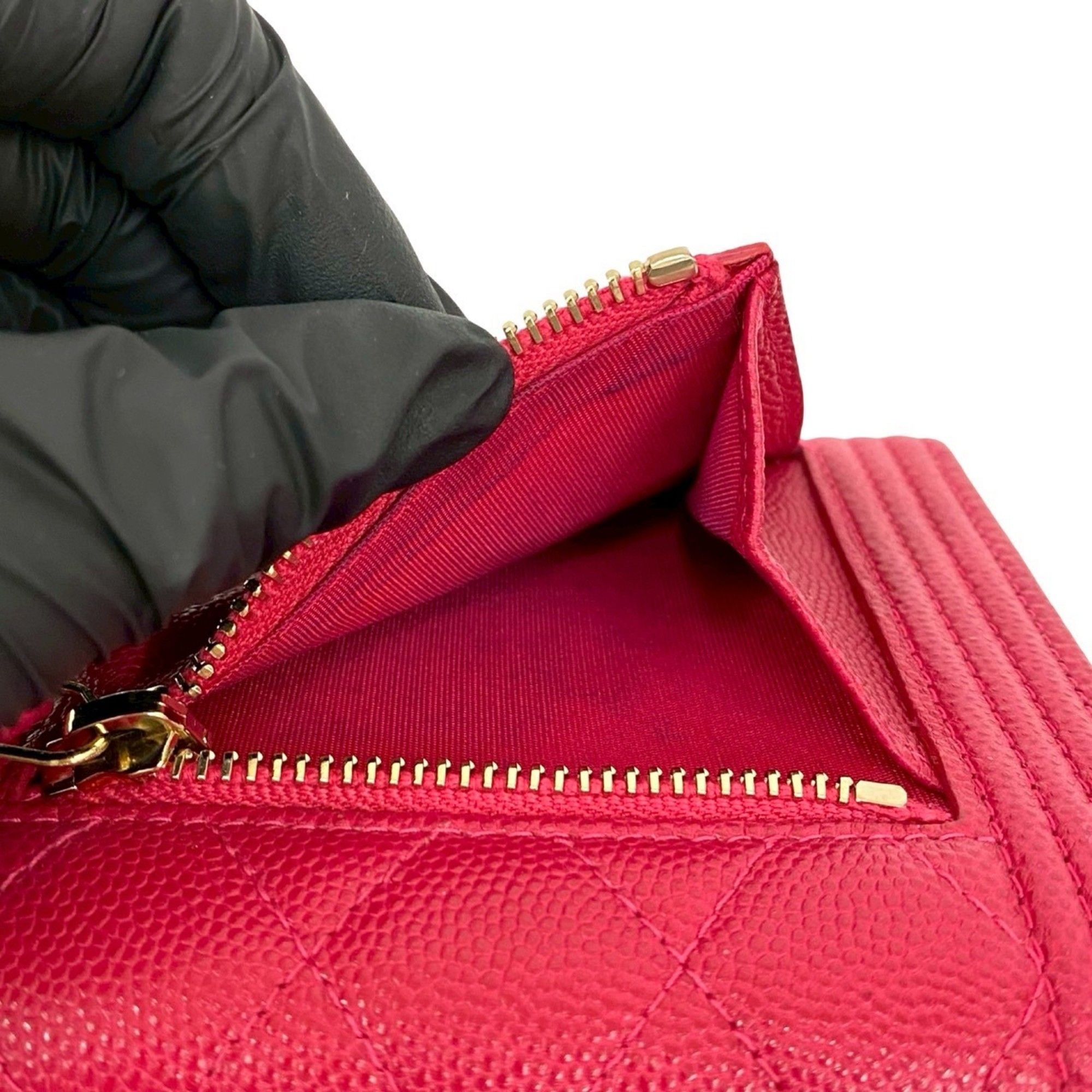 Grained Calfskin Wallet (Tri-Fold) (Pre-Owned) - Chanel - Modalova