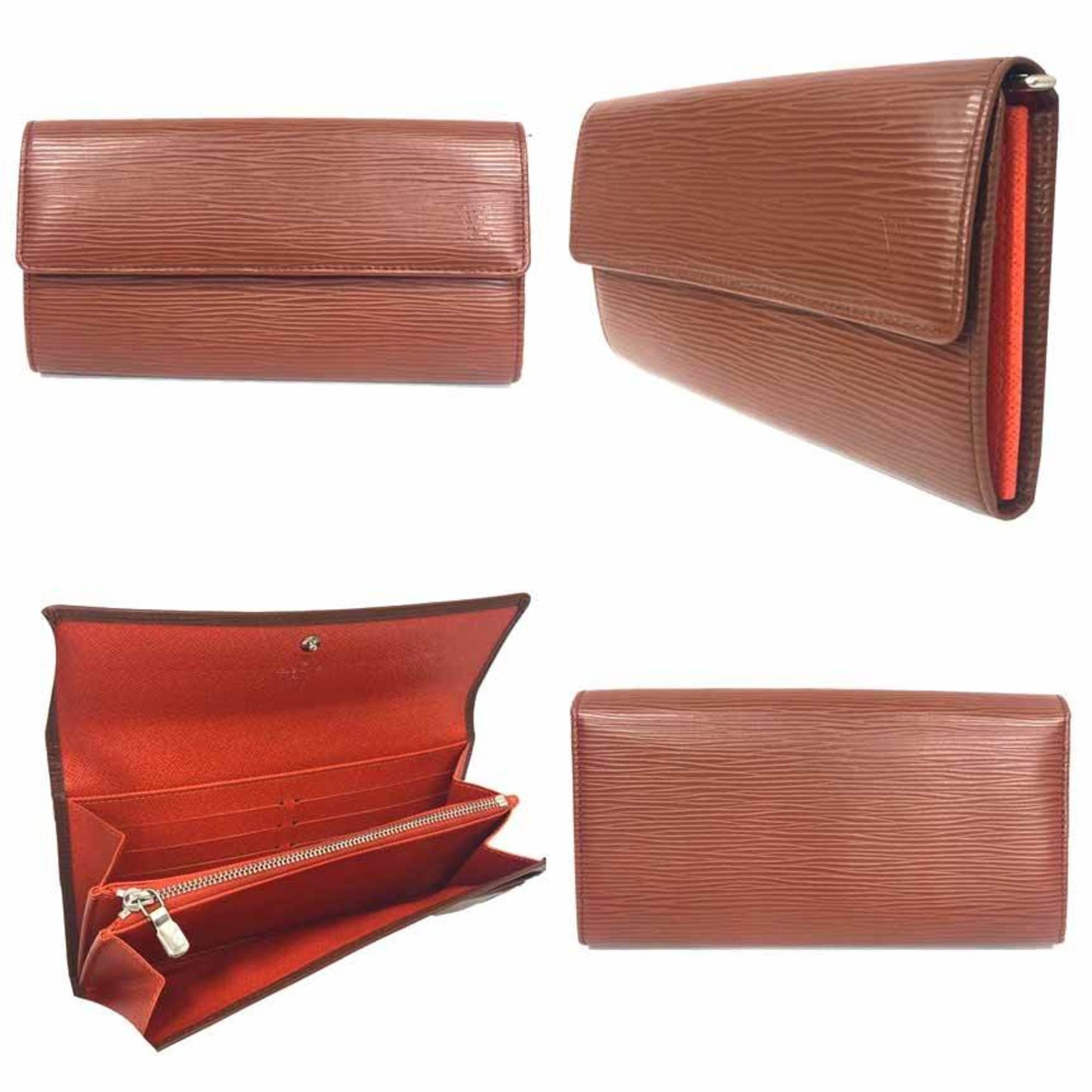 Leather Long Wallet (Bi-Fold) (Pre-Owned) - Louis Vuitton - Modalova