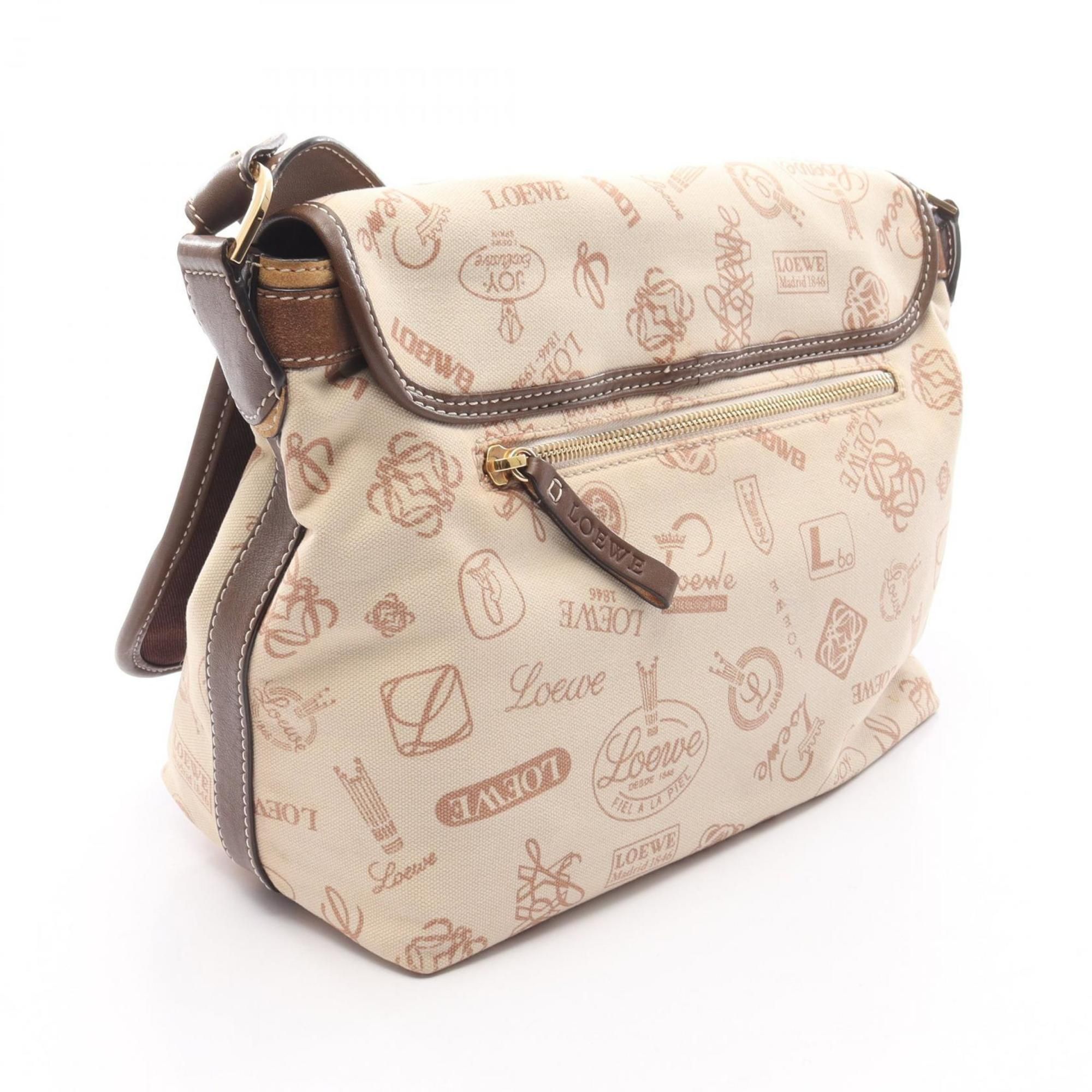 Canvas Suede Leather Shoulder Bag (Pre-Owned) - Loewe - Modalova