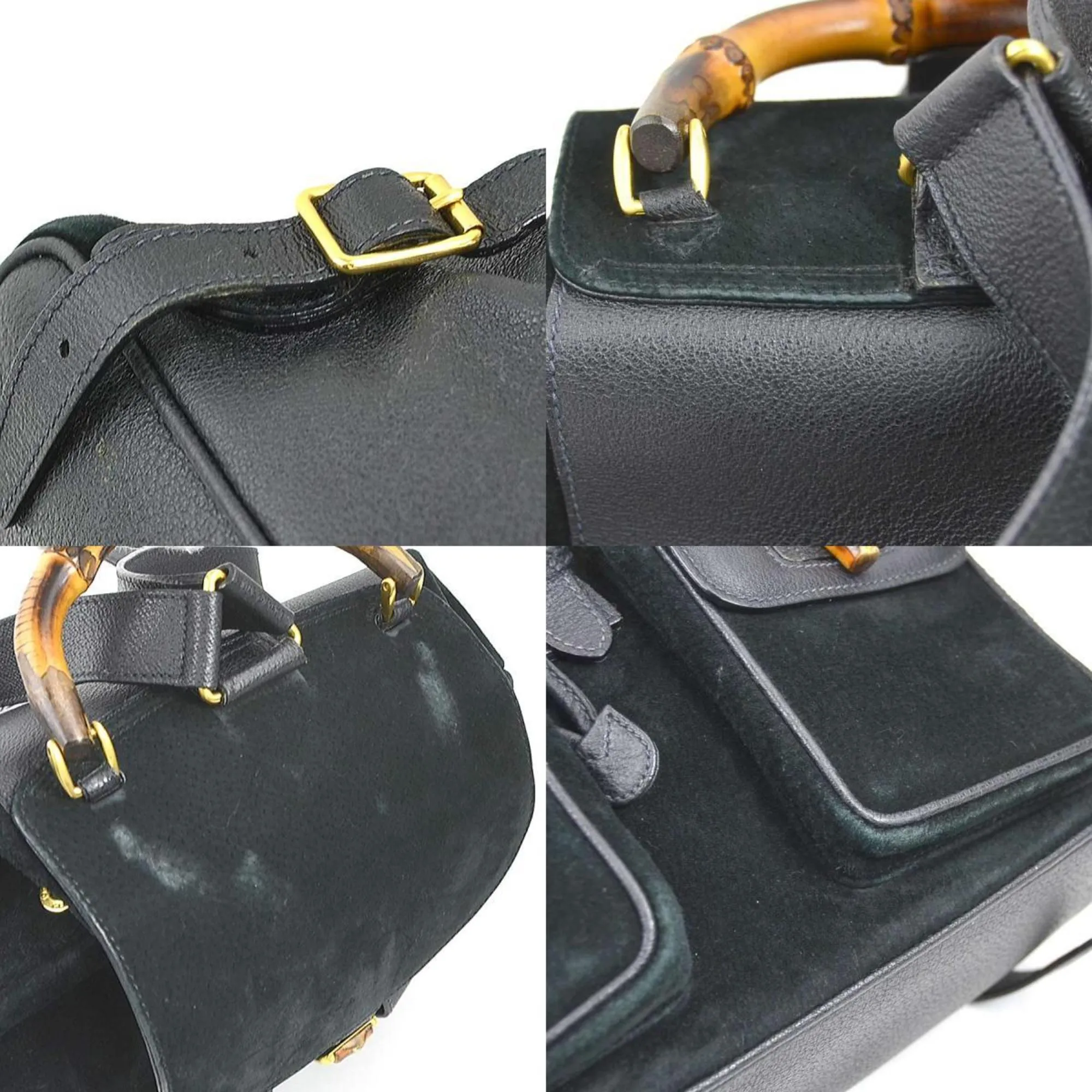 Suede Leather Backpack (Pre-Owned) - Gucci - Modalova