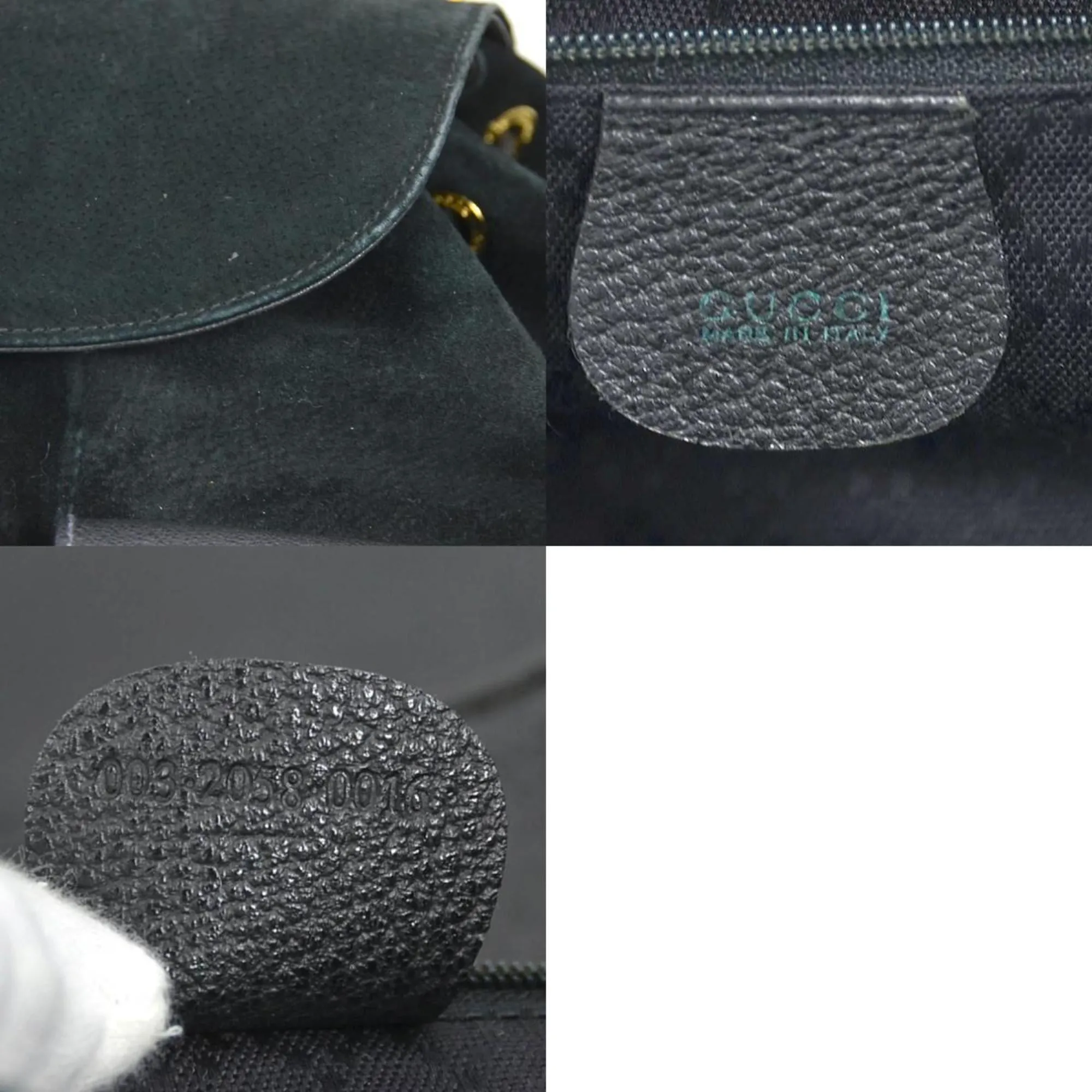 Suede Leather Backpack (Pre-Owned) - Gucci - Modalova