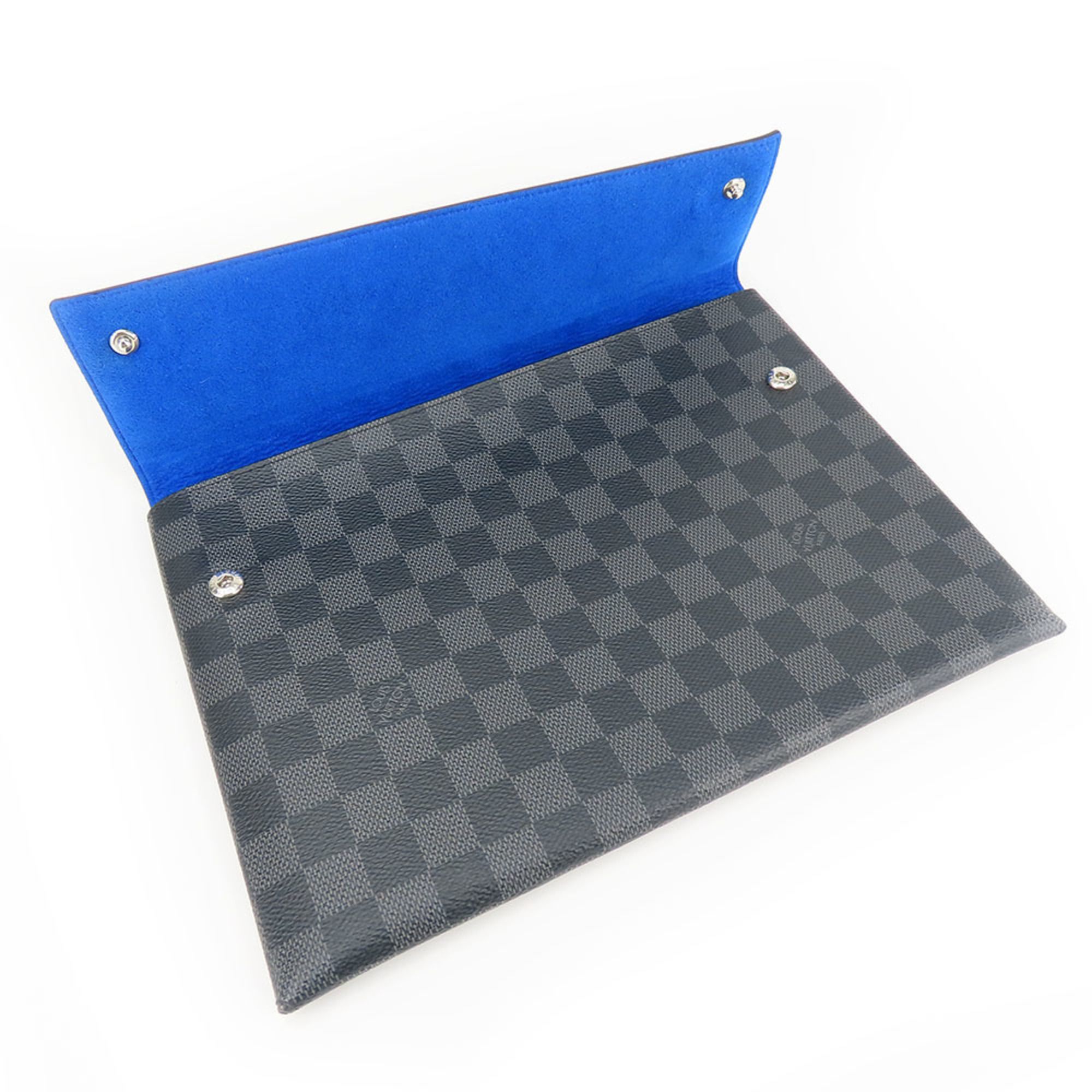 Damier Graphite Damier Graphite Clutch Bag (Pre-Owned) - Louis Vuitton - Modalova
