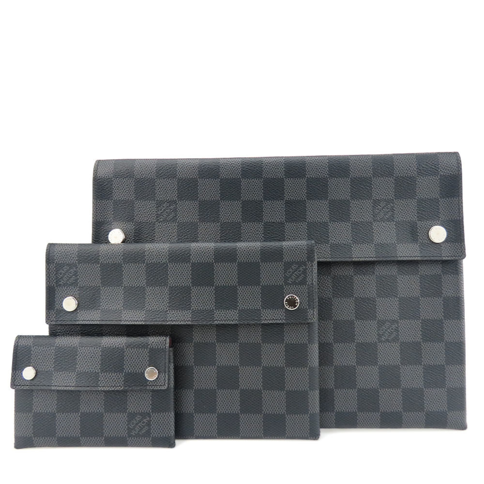Damier Graphite Damier Graphite Clutch Bag (Pre-Owned) - Louis Vuitton - Modalova