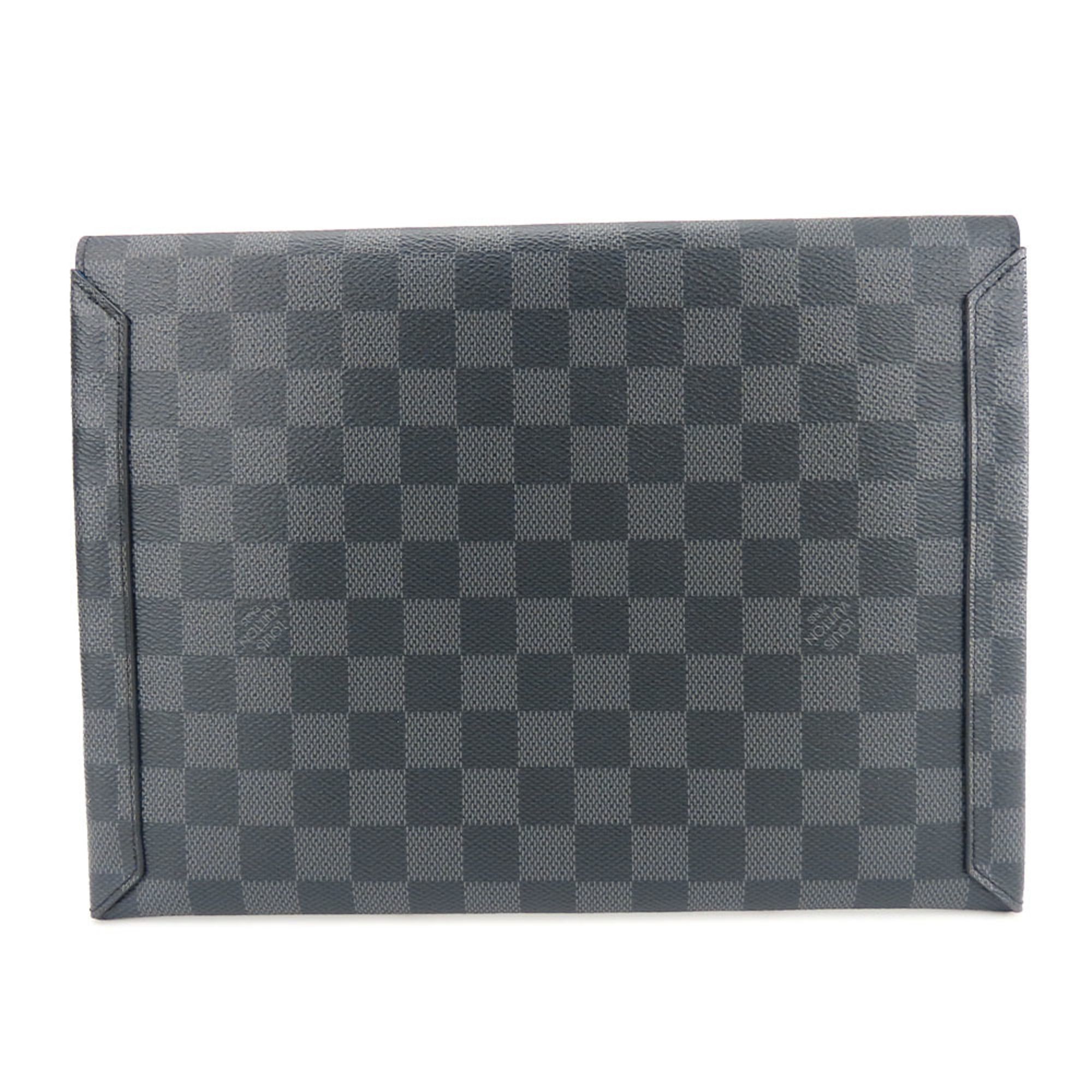 Damier Graphite Damier Graphite Clutch Bag (Pre-Owned) - Louis Vuitton - Modalova