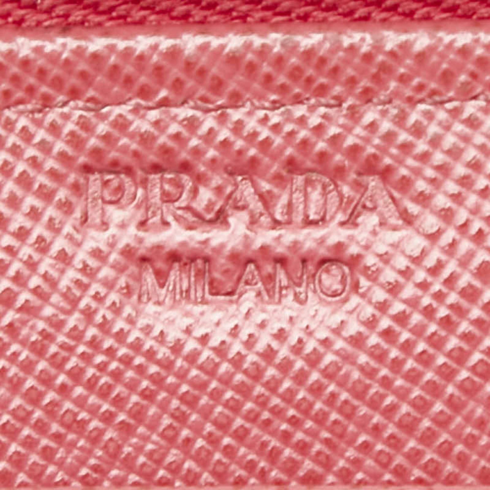Leather Long Wallet (Bi-Fold) (Pre-Owned) - Prada - Modalova