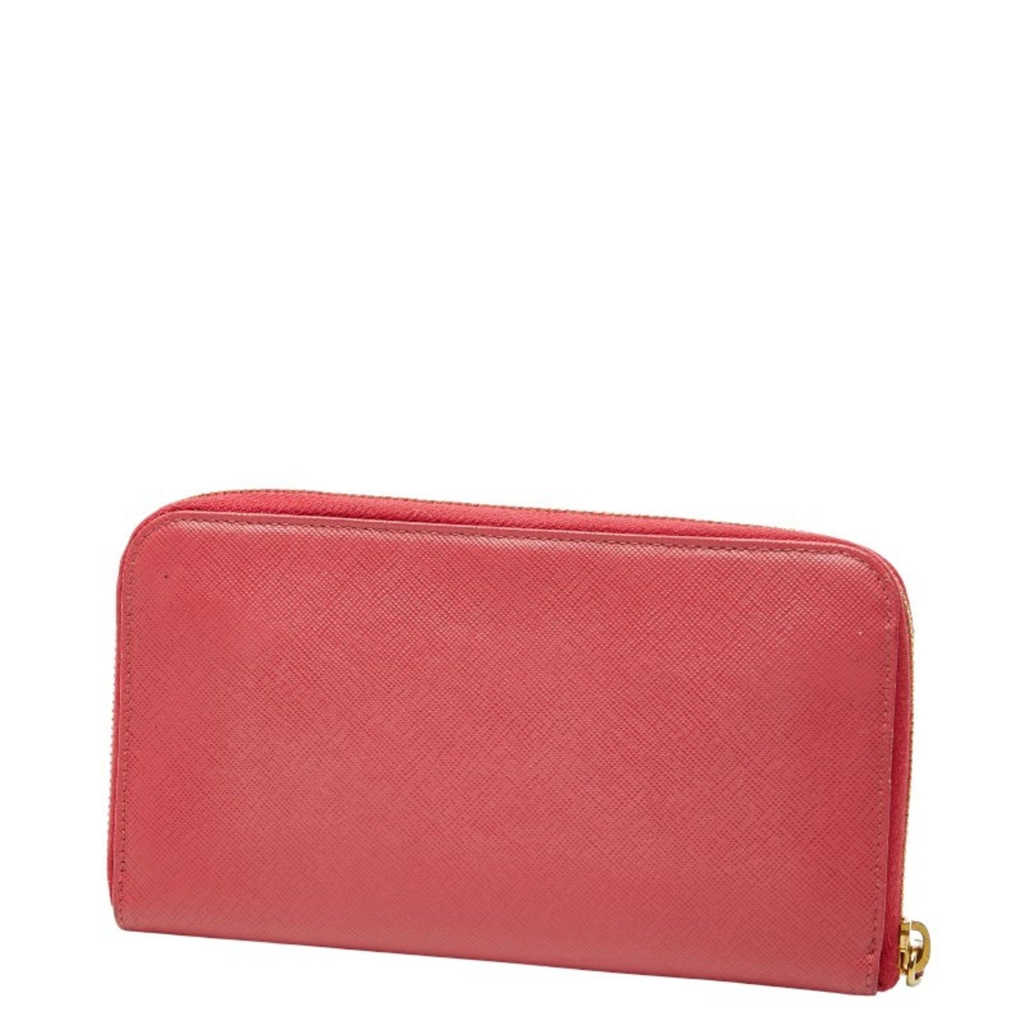 Leather Long Wallet (Bi-Fold) (Pre-Owned) - Prada - Modalova