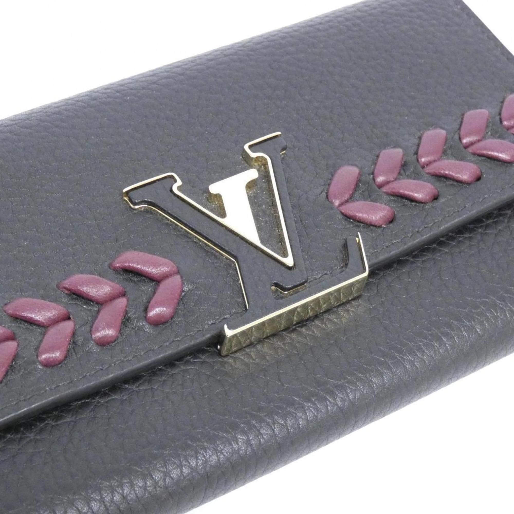 Taurillon Leather Long Wallet (Bi-Fold) (Pre-Owned) - Louis Vuitton - Modalova