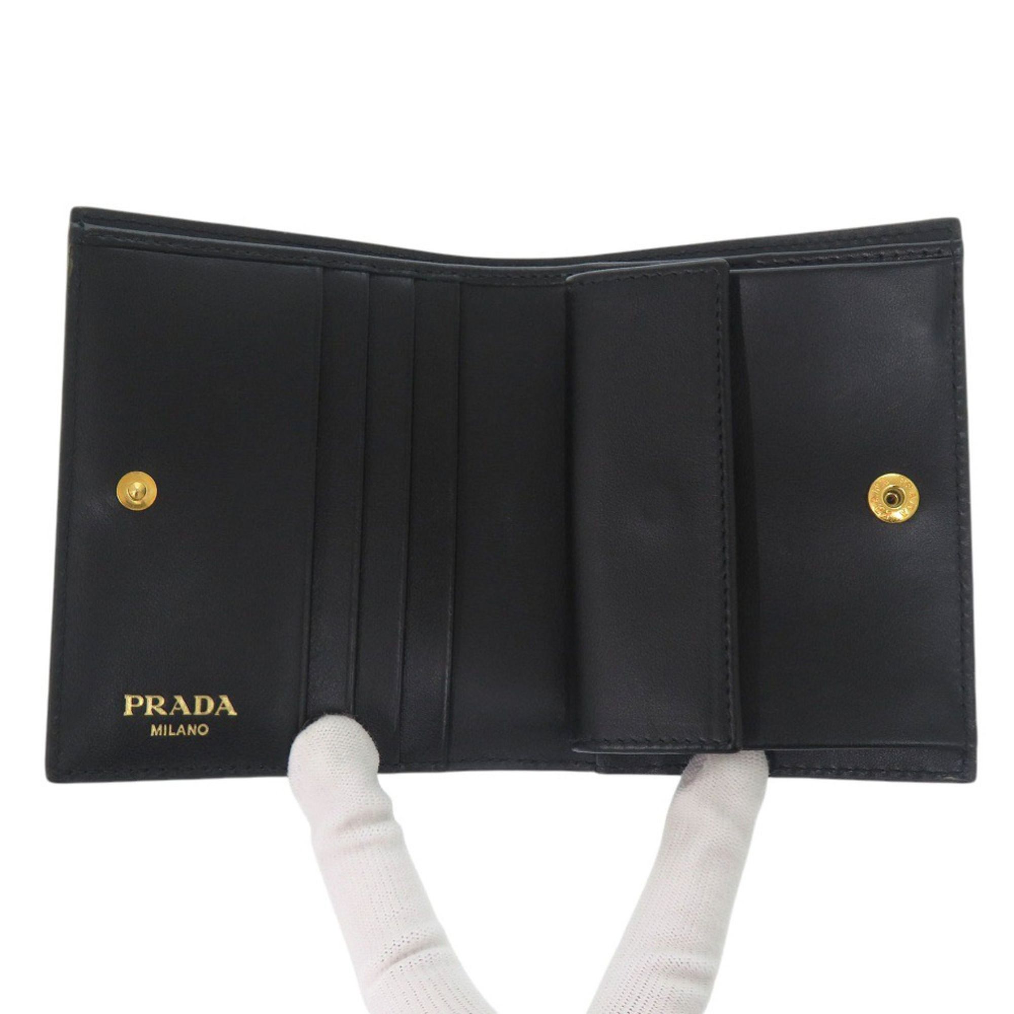 Leather Wallet (Bi-Fold) (Pre-Owned) - Prada - Modalova