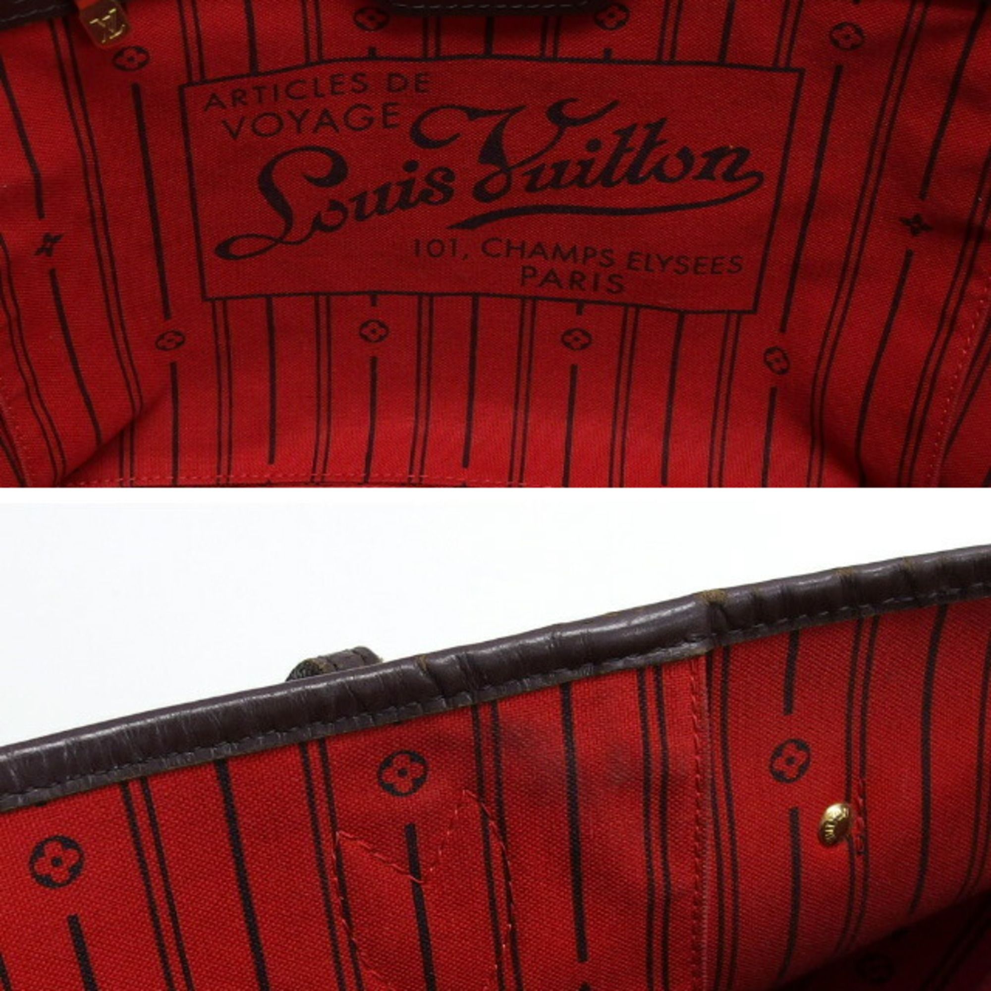 Damier Canvas Leather Handbag Shoulder Bag Tote Bag (Pre-Owned) - Louis Vuitton - Modalova