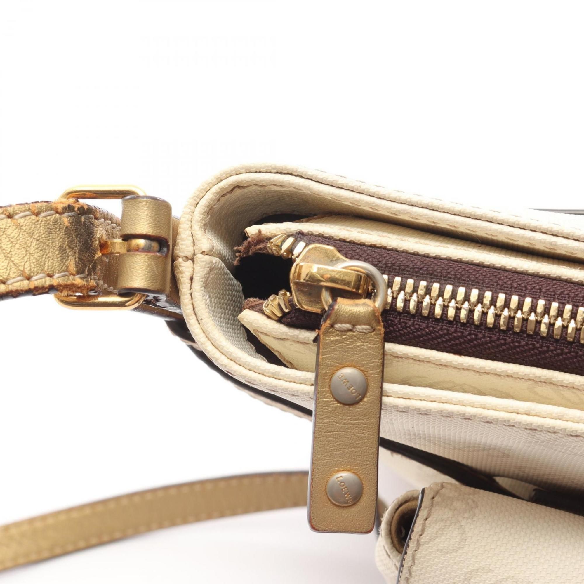 Coated Canvas Leather Shoulder Bag (Pre-Owned) - Loewe - Modalova