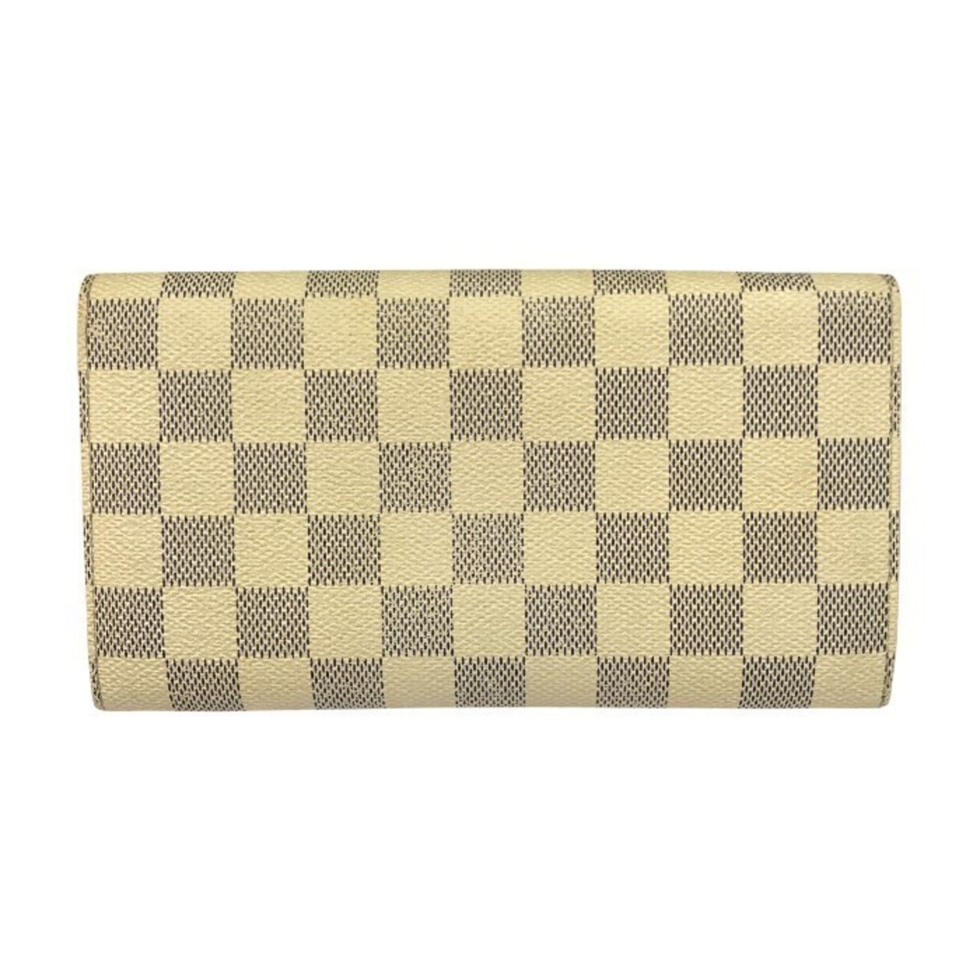 Damier Azur Long Wallet (Tri-Fold) (Pre-Owned) - Louis Vuitton - Modalova